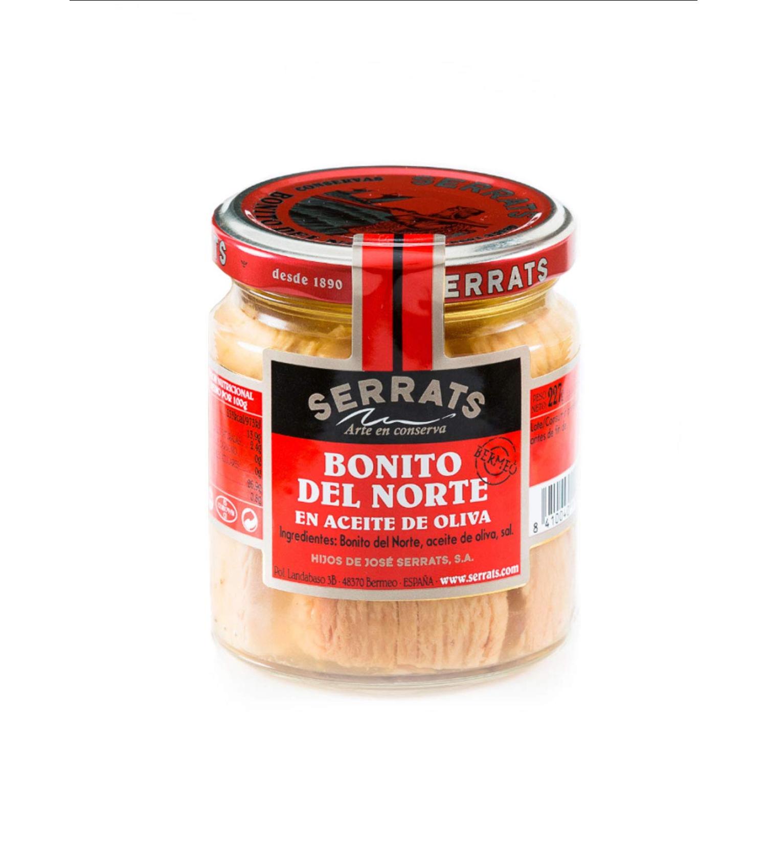 SERRATS 12 Stuks Bonito from the North of the Cantabrian Sea in Olijfolie 227g - Buy Online on GoSupps.com