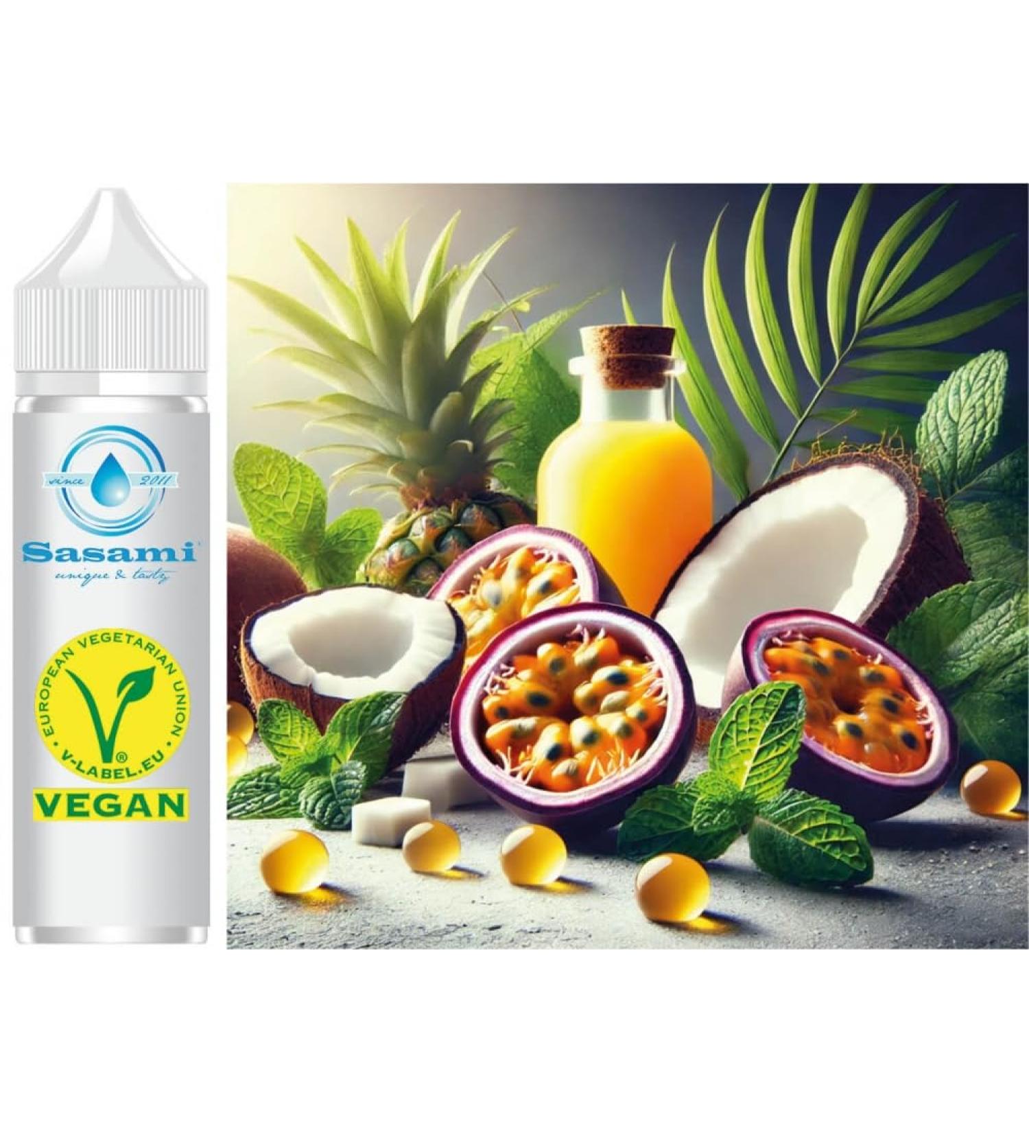 Tropic Whisper Passion Fruit Coconut & Mint Flavor Concentrate Vegan Sasami 100ml