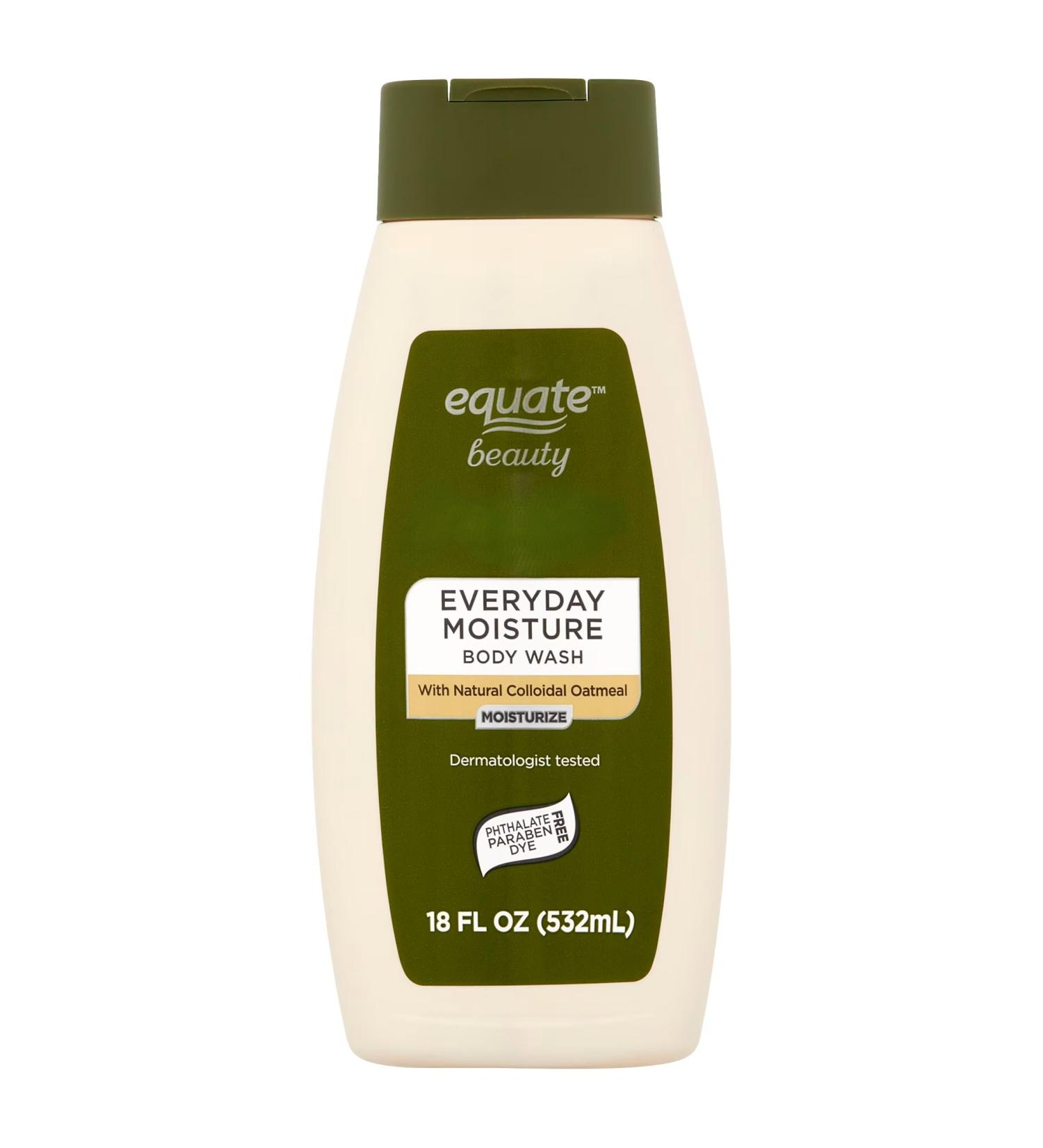 Equate Beauty Everyday Moisture Body Wash with Natural Colloidal Oatmeal Dermatologist Tested 18 fl oz - Buy Online on GoSupps.com
