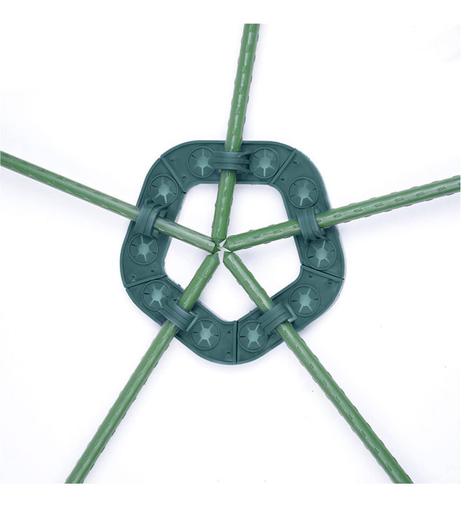 Zuasdvnk Plant Support Holder - 10-Hole Garden Plug for Climbing Plants | Bamboo Pipe Support for Tomatoes - Buy Online on GoSupps.com