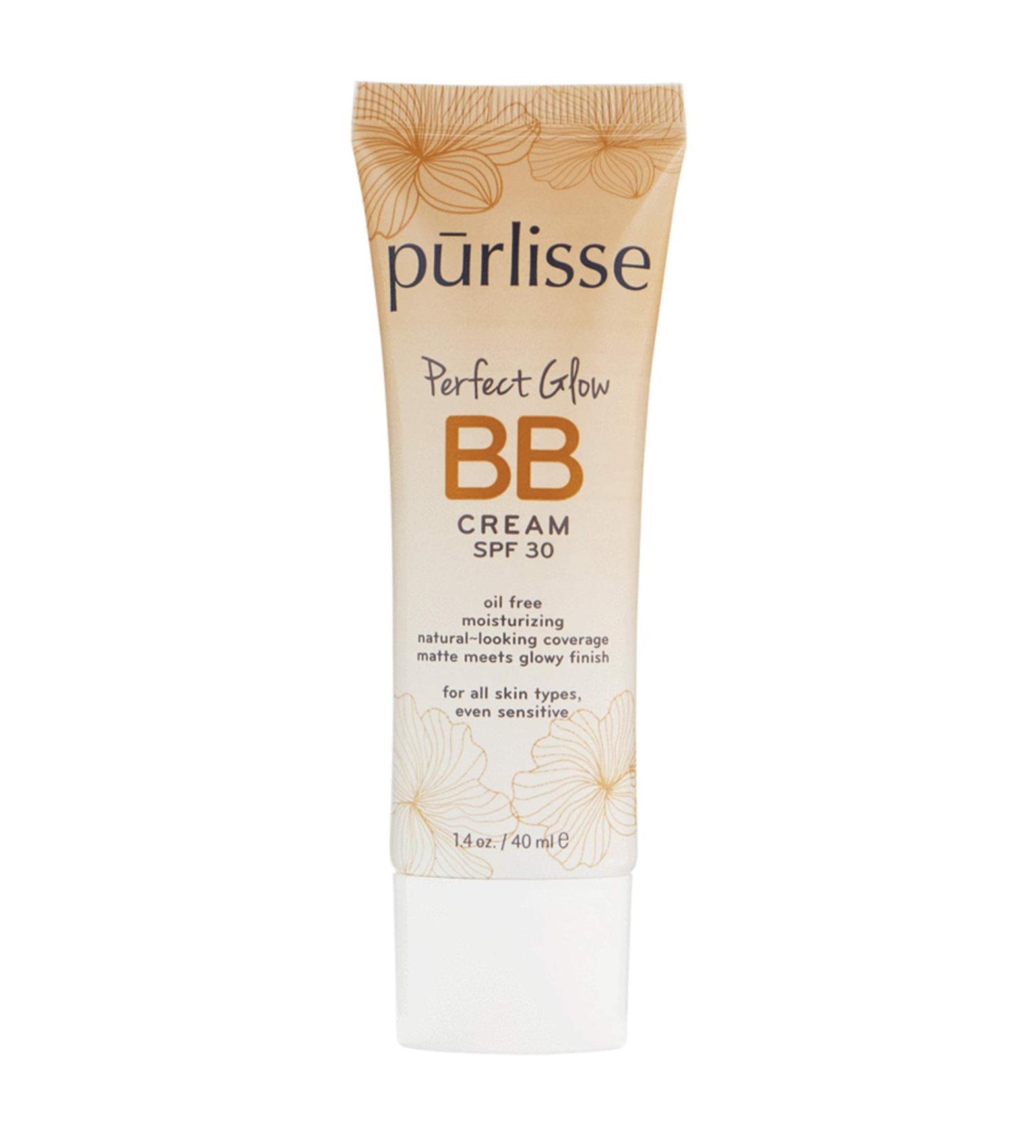 Purlisse Perfect Glow BB Cream SPF 30 - Tan Deep, 1.4 fl oz | Flawless, Hydrating Skin - Buy Online on GoSupps.com