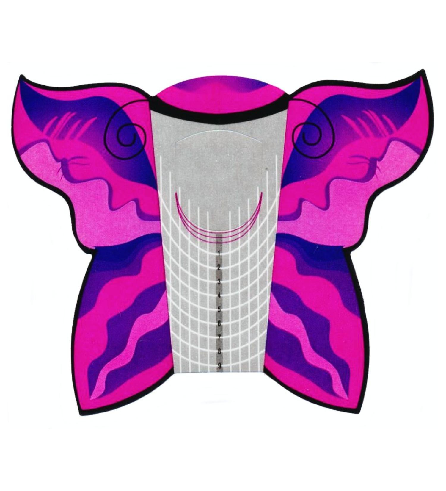 Nailfun nail stencils 50 pieces Stiletto nail art stencils self-adhesive gel modelling