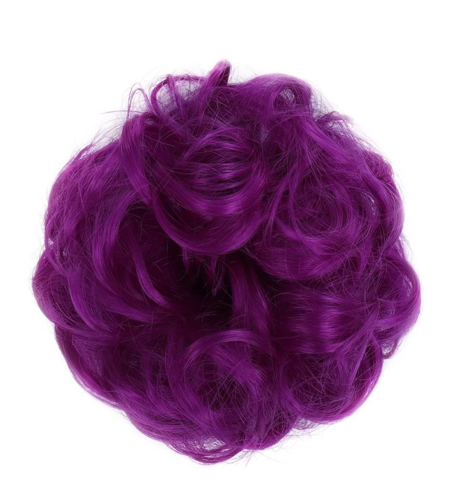 Messy Bun Hair Piece for Women Donut Hair Bun Scrunchie for Women Girls Curly Wave Synthetic Chignon Hairpiece with Rubber Band Messy Bun Hair Pieces Extensions Fake Hair Accessories for Women Girl 51P - Buy Online on GoSupps.com
