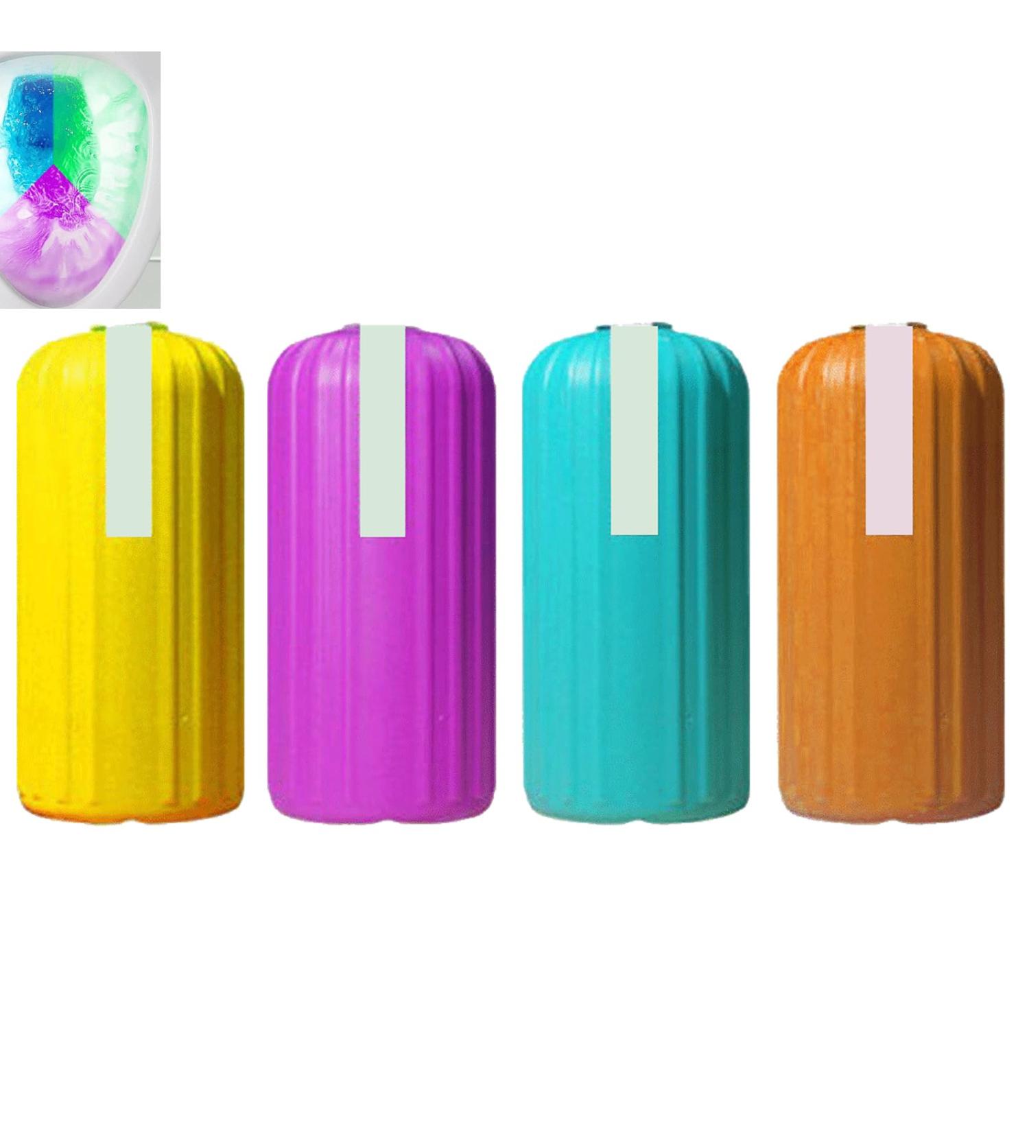 KOAHDE Toilet Bowl Bottle Bathroom Automatic Toilet Bowl Cleaner Toilet Bowl Scent Cleanser Automatic Toilet Bottle Toilet Bowl Cleaner Automatic Toilet Air Fresher Cleans Quickly and Easily 4Pcs - Buy Online on GoSupps.com