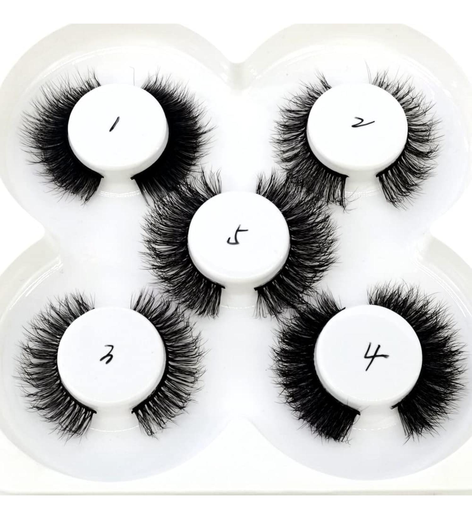 HBZGTLAD 5 Pairs 25mm 3D Mink Lashes - Custom Natural Faux Eyelashes Bulk | Wholesale Natural False Eyelashes - Buy Online on GoSupps.com