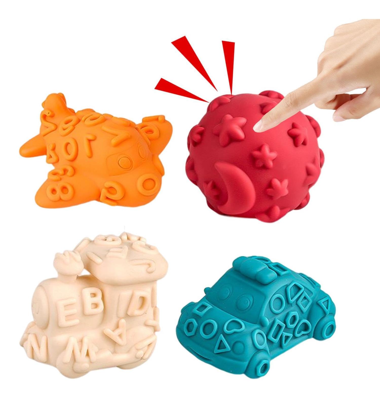 Eelogoo Squeezing Sensory Ball Toy | Bright Color Hand-Grip Balls for Kids | Develop Fine Motor Skills & Sensory Play - Buy Online on GoSupps.com