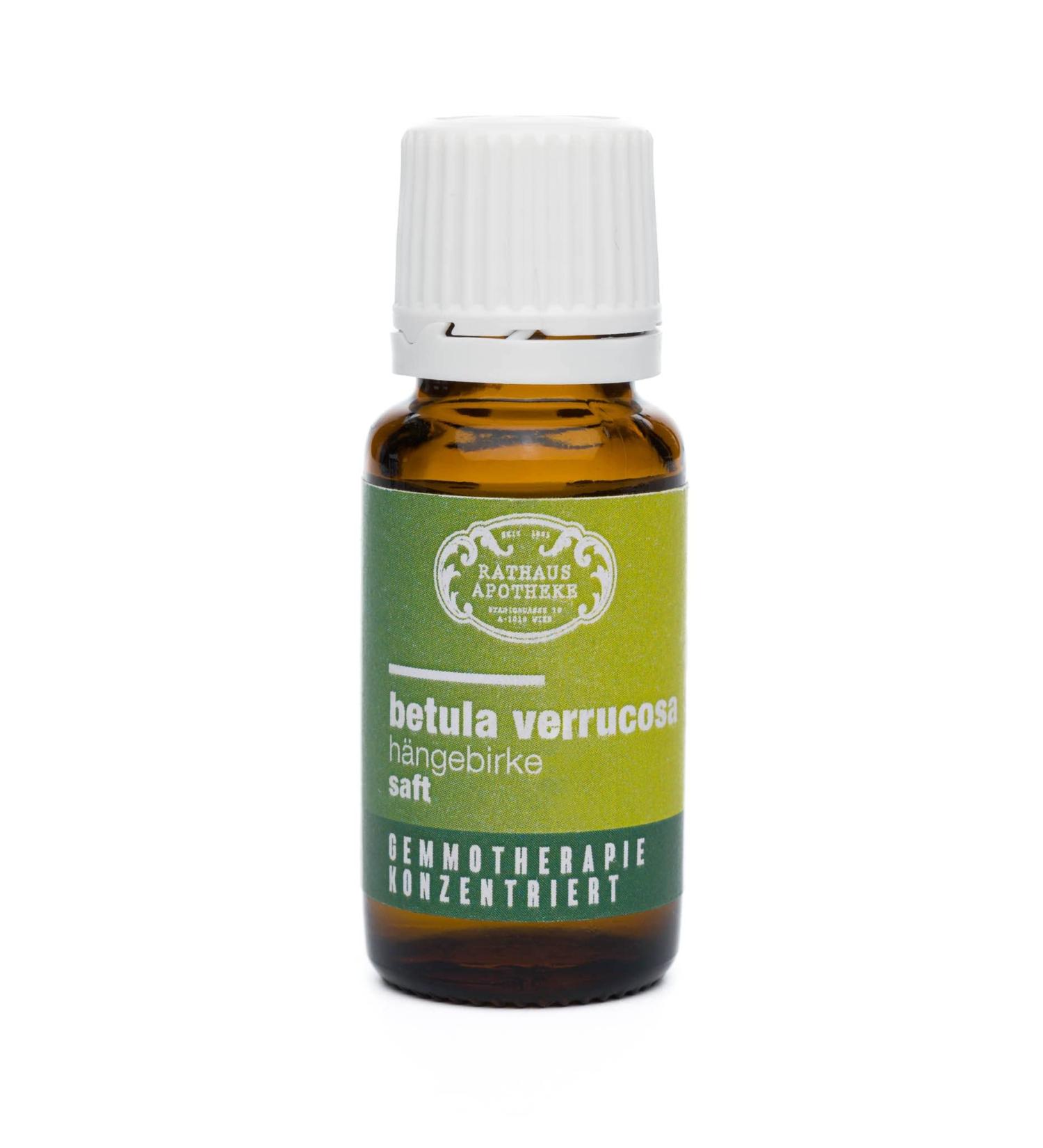 RATHAUS APOTHEKE WIEN Concentrated bud extract - Gemmotherapy - Betula verrucosa - Hanging birch juice - 15 ml - Buy Online on GoSupps.com