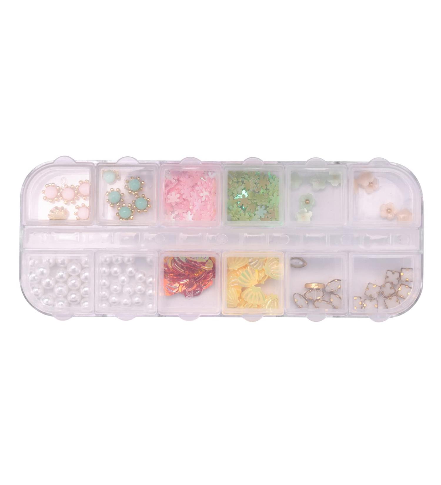 Desikixudy 3D Shape New Nail Clear Nail Pearl Diy Nail Art Decorations Rhinestone Manicure Tools 13# - Buy Online on GoSupps.com