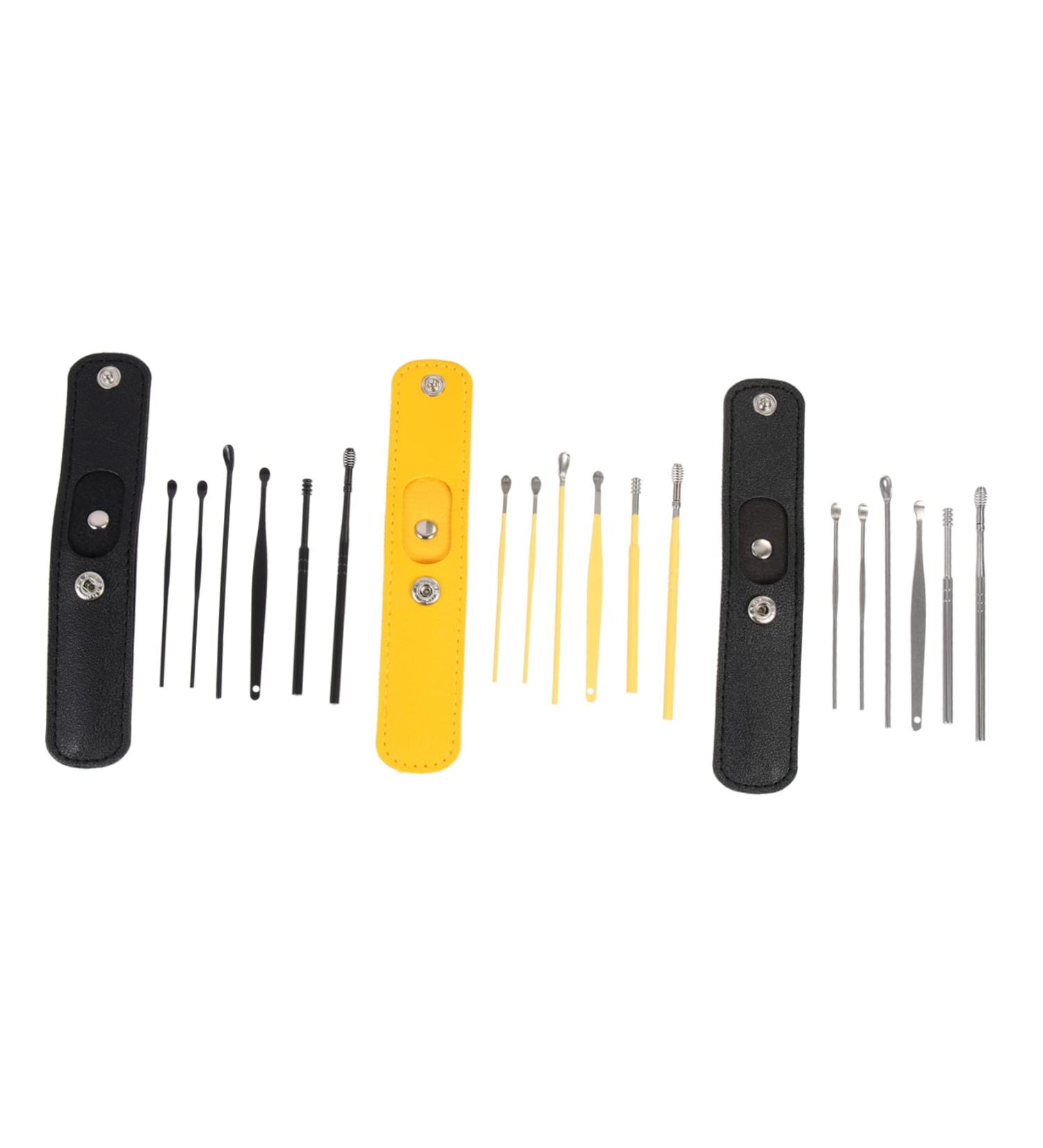 Hemoton 3-Piece Ear Cleaning Tool Set with Case and Scoop - Portable Outdoor Ear Care Kit for Personal Hygiene - Includes Earwax Spiral, Earbuds, and Cleaner - Buy Online on GoSupps.com