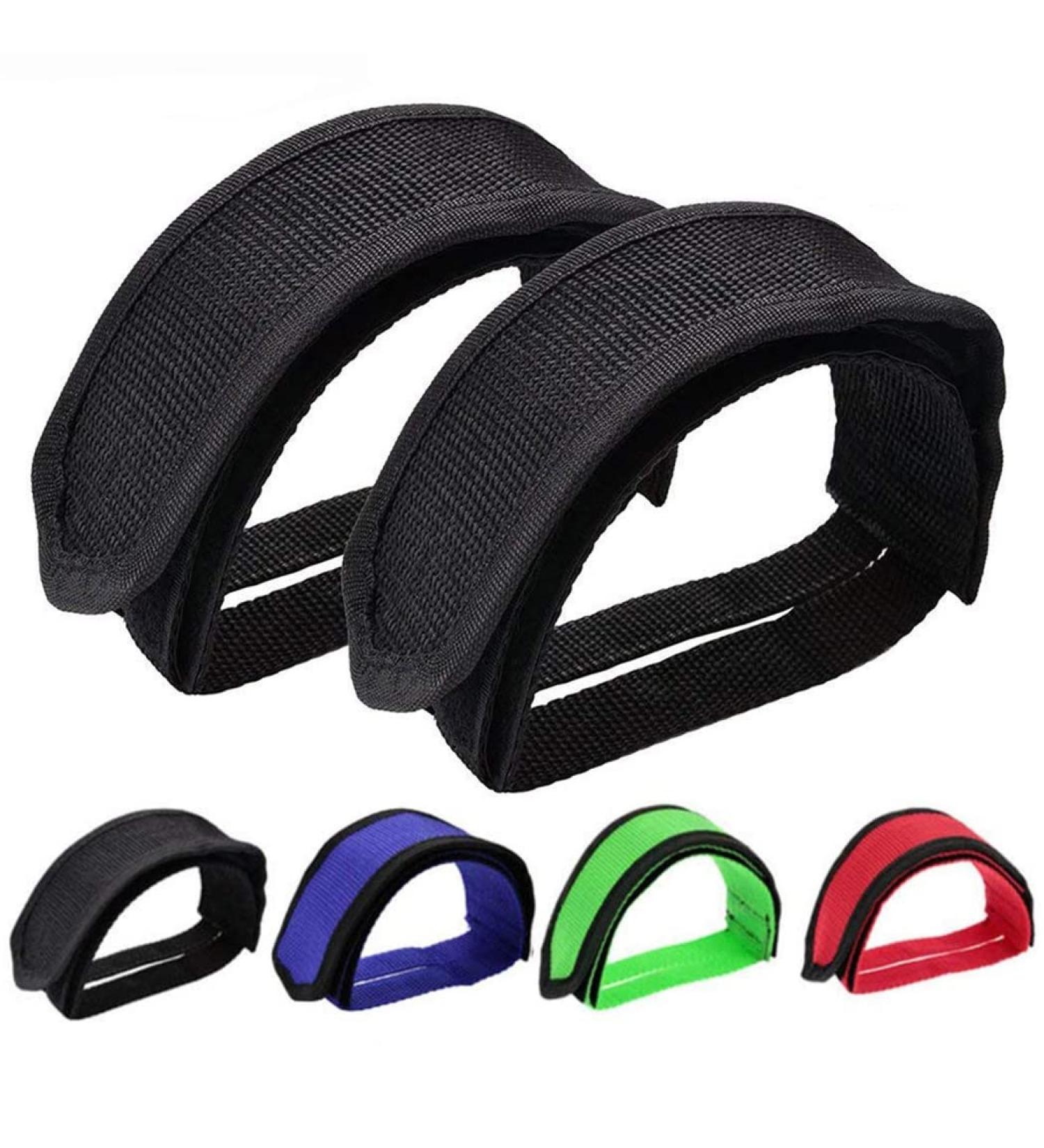 Outgeek Bike Pedal Straps - 1 Pair Black Fixed Gear Pedal Toe Clips - Buy Online on GoSupps.com