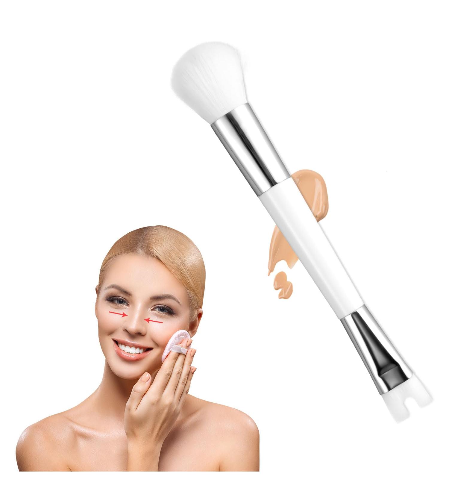 Nose Contour Brush - U Shaped Dual End Makeup Brush for Sculpting Nose & Cheek Bones | International Shipping - Buy Online on GoSupps.com
