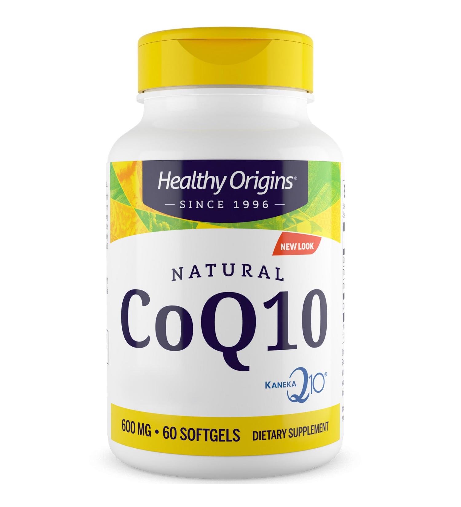Healthy Origins CoQ10 with Kaneka Q10 - 600mg Non-GMO Gluten-Free High Dose - 60 Soft Capsules for Optimal Heart Health - Buy Online on GoSupps.com