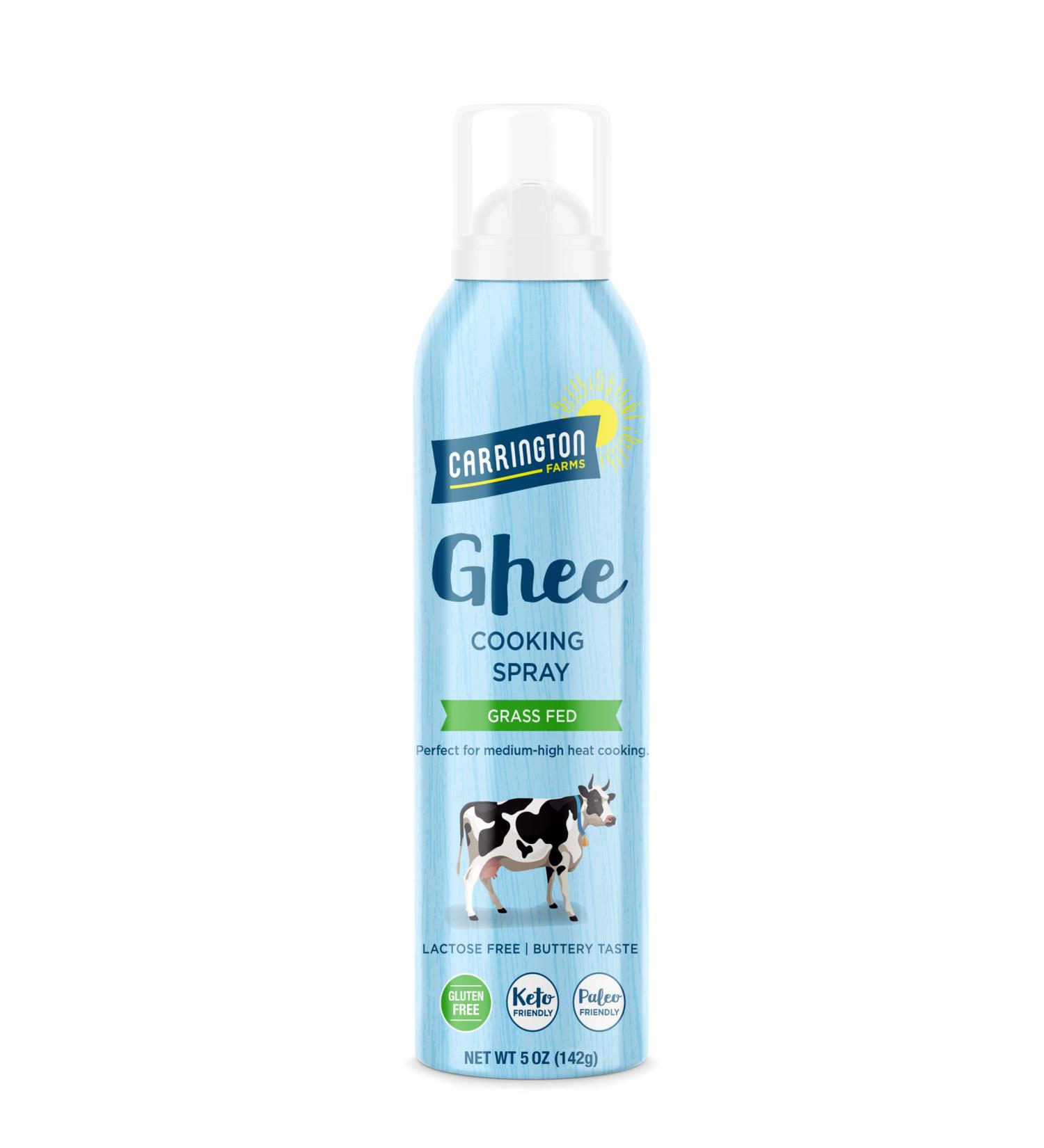 Carrington Farms Ghee Cooking Spray - 5 Ounce | High-Quality Ghee Spray for Healthy Cooking | International Shipping Available - Buy Online on GoSupps.com