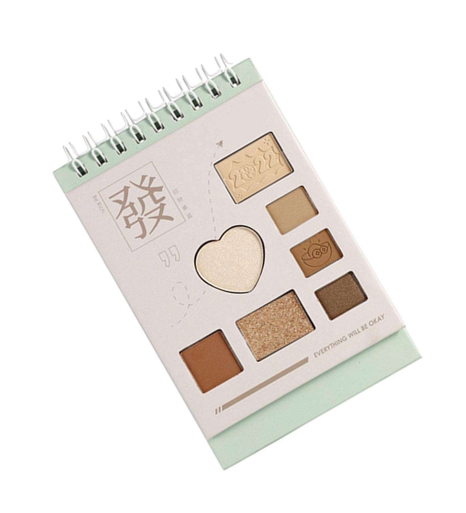Natural Matte Eyeshadow Palette - Daily Eye Makeup Palette - 2 Shimmer Colors and 5 Matte Colors Combined Highly Pigmented Pressed Eye Shadow Makeup Pallet N/ / - Buy Online on GoSupps.com