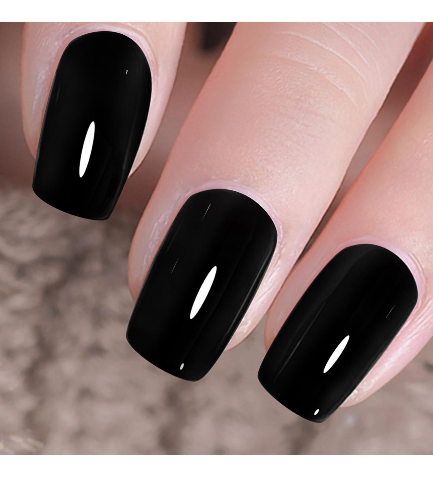 Buy 15ML Soak Off Black Gel Nail Polish | DIY Nail Art & Manicure | International Shipping - Buy Online on GoSupps.com