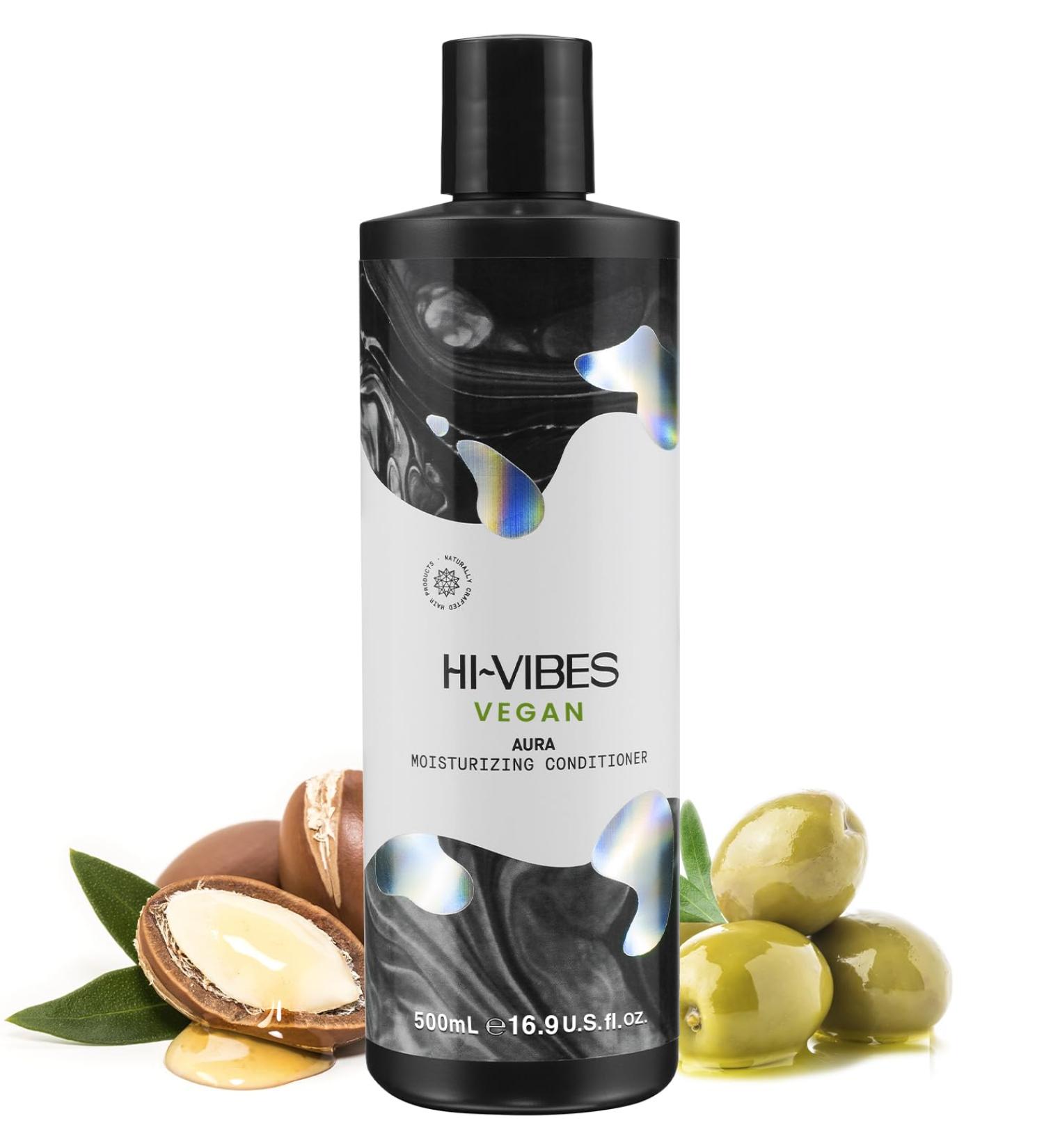 MOEHAIR Hi-Vibes Vegan Conditioner | Argan Oil & Green Tea Infused | Nourishing Damage Repair & Softening | Paraben & Sulfate Free | 16.9 Fl. Oz | International Shipping Available - Buy Online on GoSupps.com