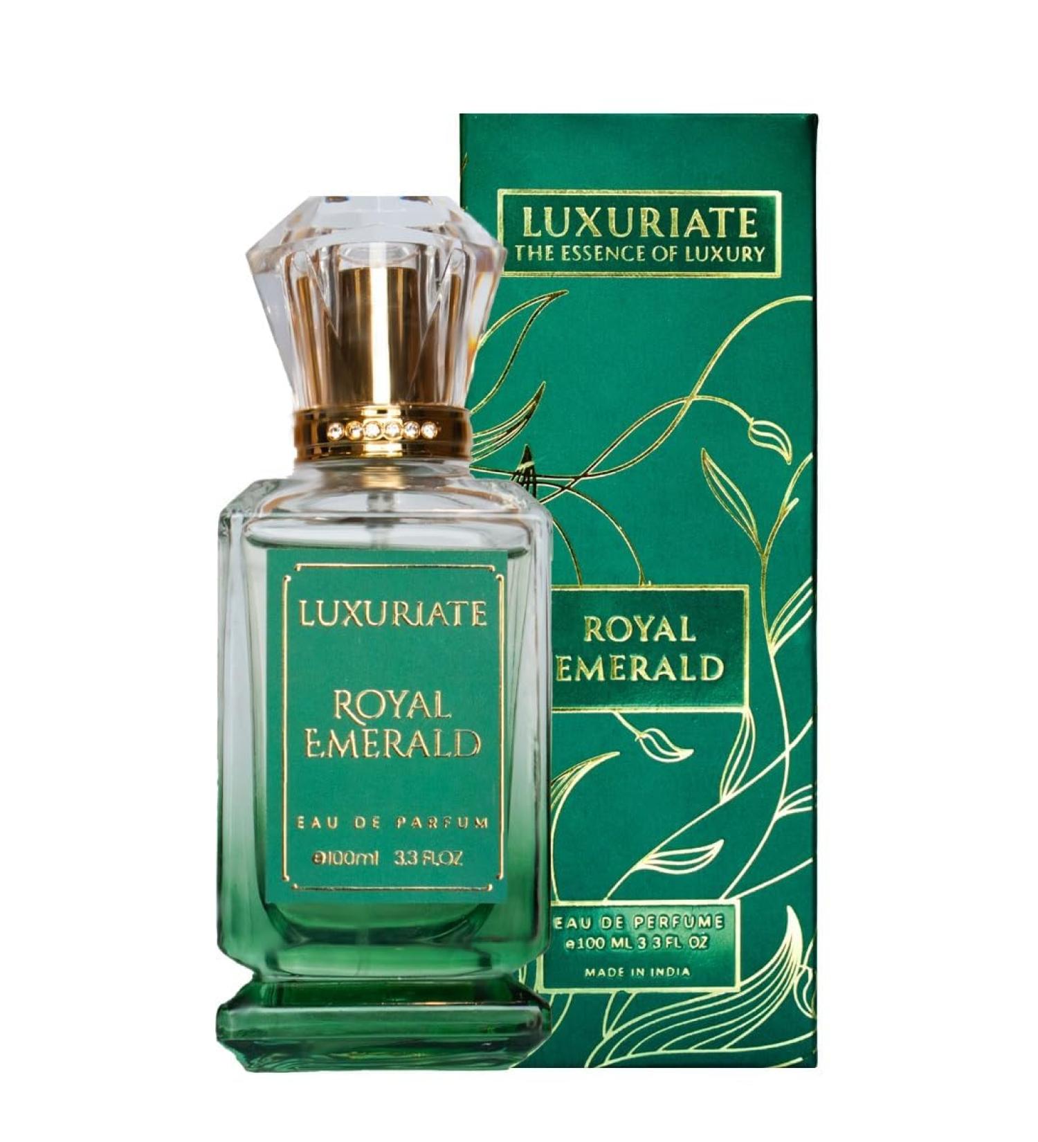 LUXURIATE Amber Musk Icy Luxury Perfume 100ml | Cool Royal Emerald | Eau De Parfum | Oud Premium Long Lasting Perfume | EDP for Men and Women - Buy Online on GoSupps.com