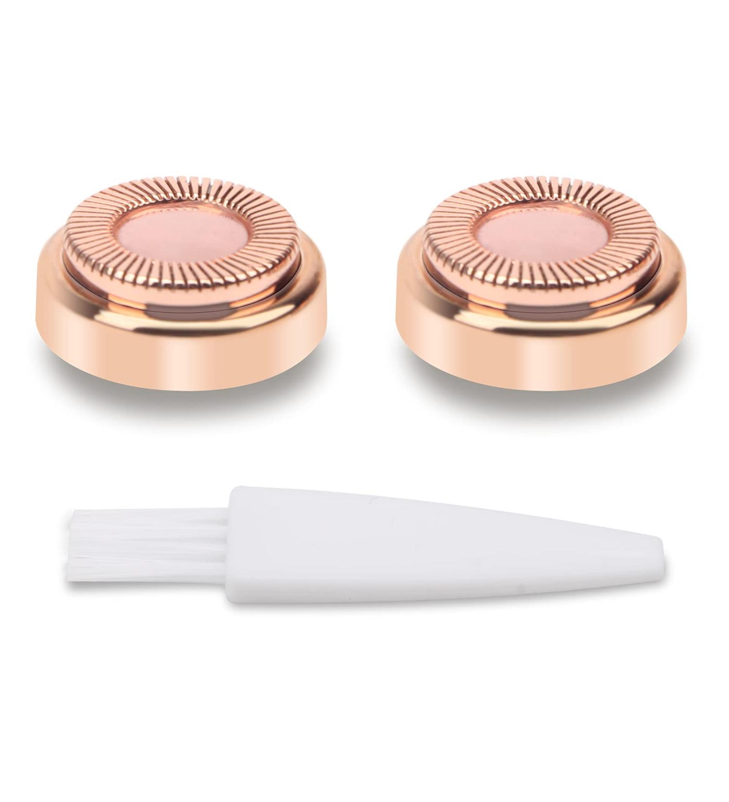 2Pcs Facial Hair Remover Replacement Heads | Generation 1 Single Halo Hair Removal Tools for Women | 18K Gold-Plated Rose Gold Epilators - Buy Online on GoSupps.com
