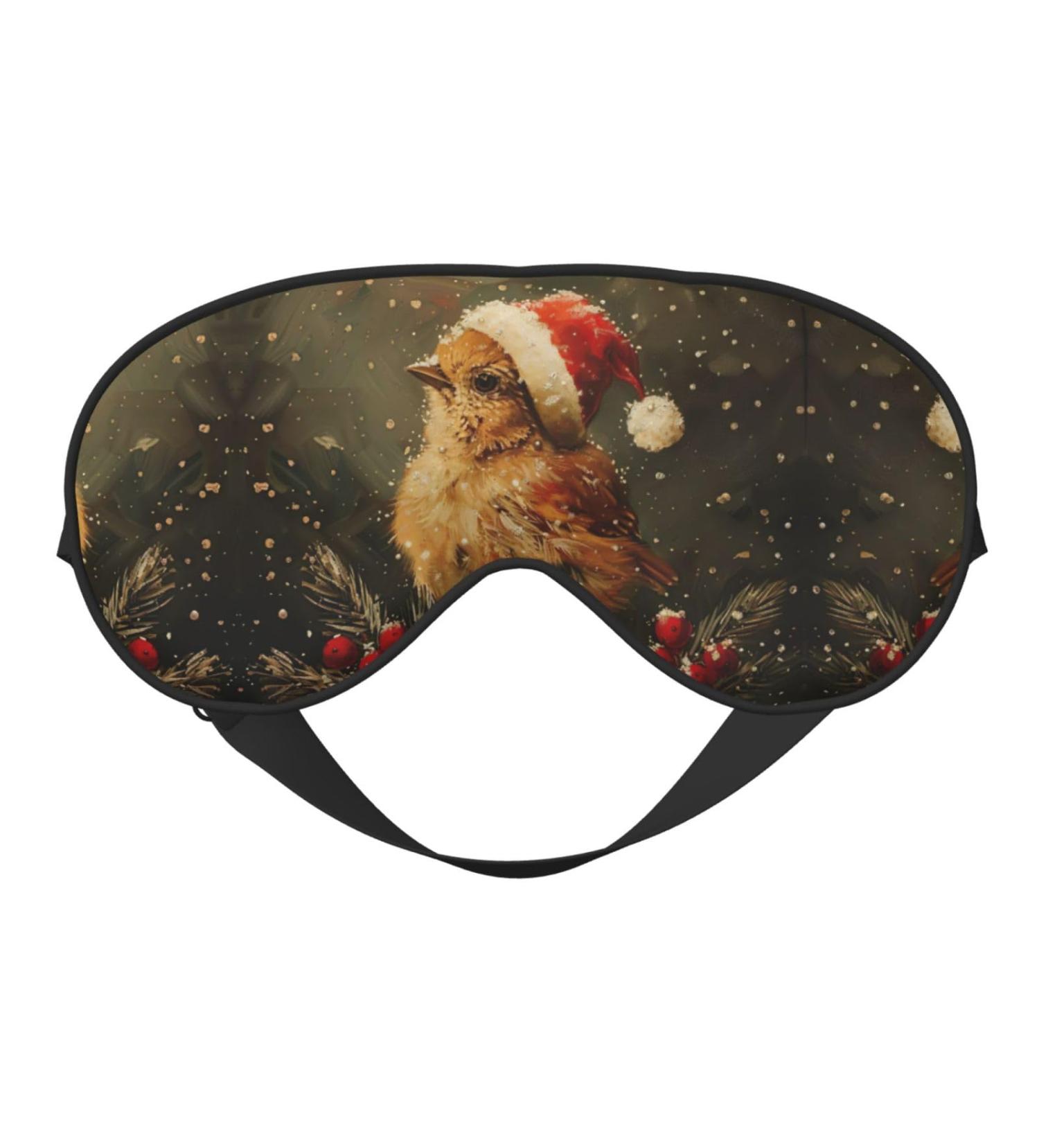 Merry Christmas Double-Sided Eye Mask | Soft Light-Blocking Sleep Enhancer - International Shipping Available - Buy Online on GoSupps.com