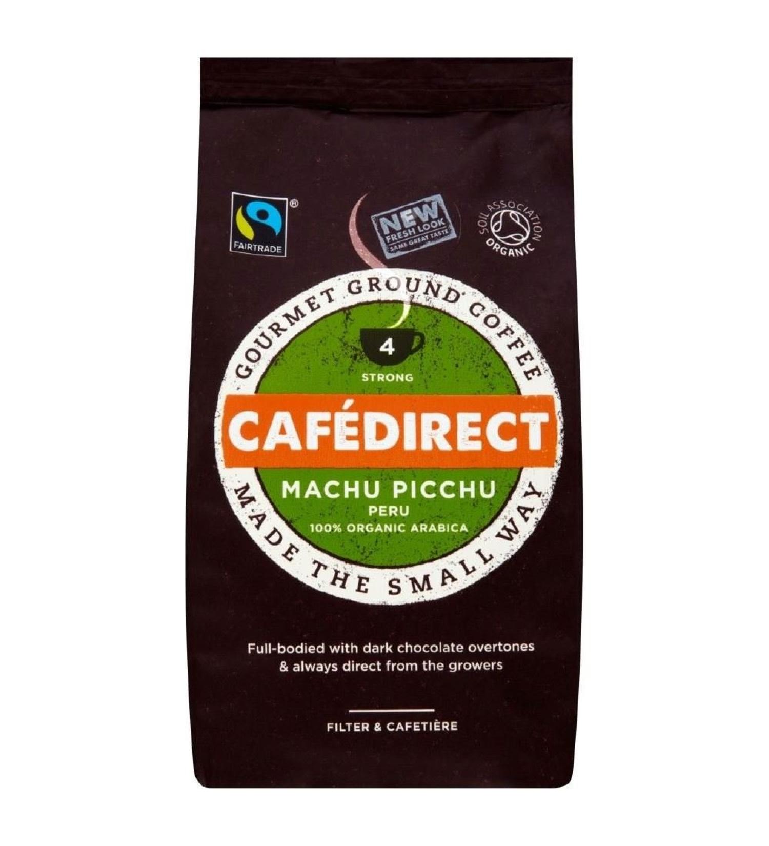 Caf direct Fairtrade Organic Macchu Picchu Roast & Ground Coffee (227g) - Pack of 6