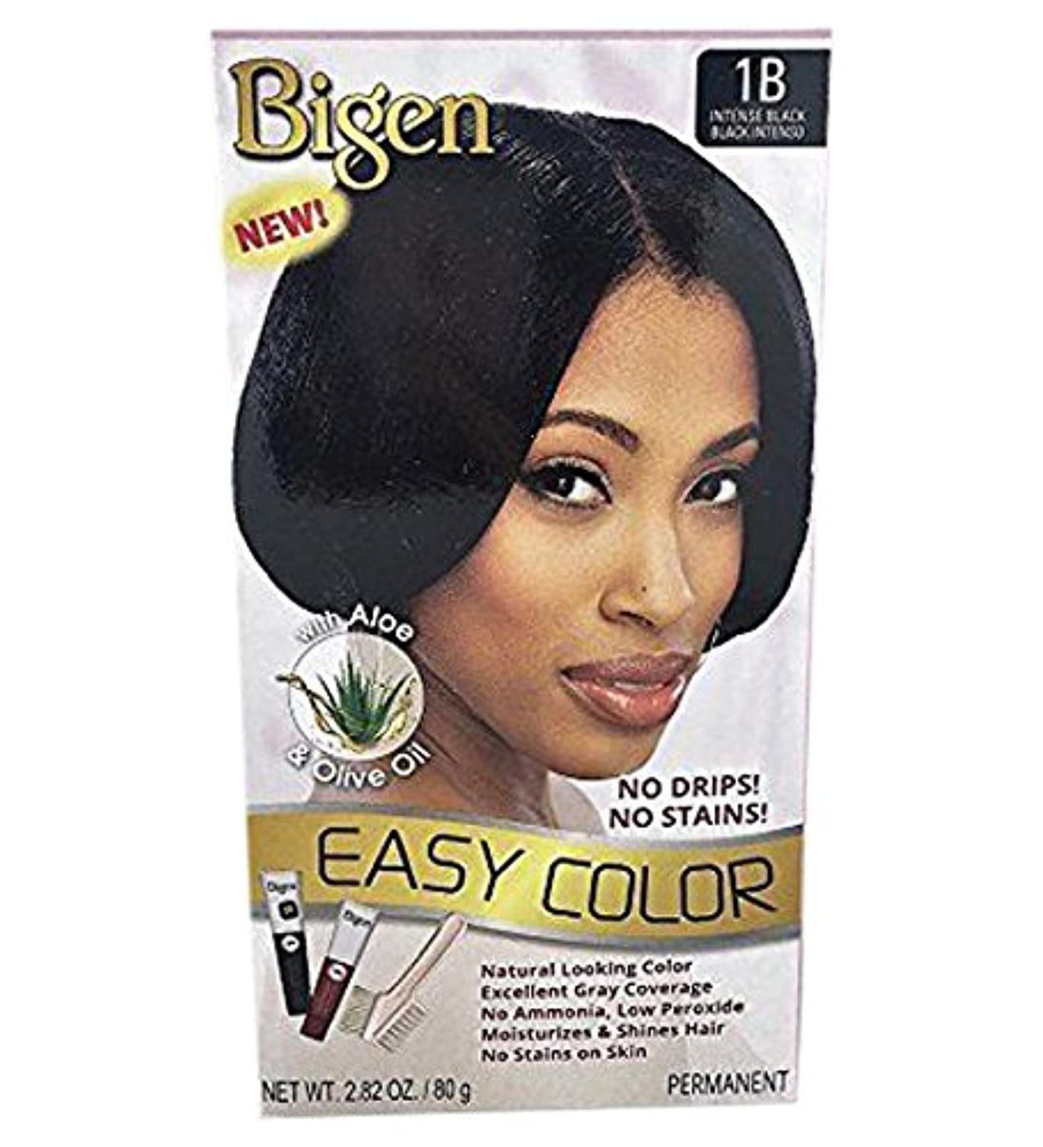Bigen Easy Color Permanent Hair Dye with Aloe & Olive Oil - Intense Black 2.82 Oz | International Shipping Available - Buy Online on GoSupps.com