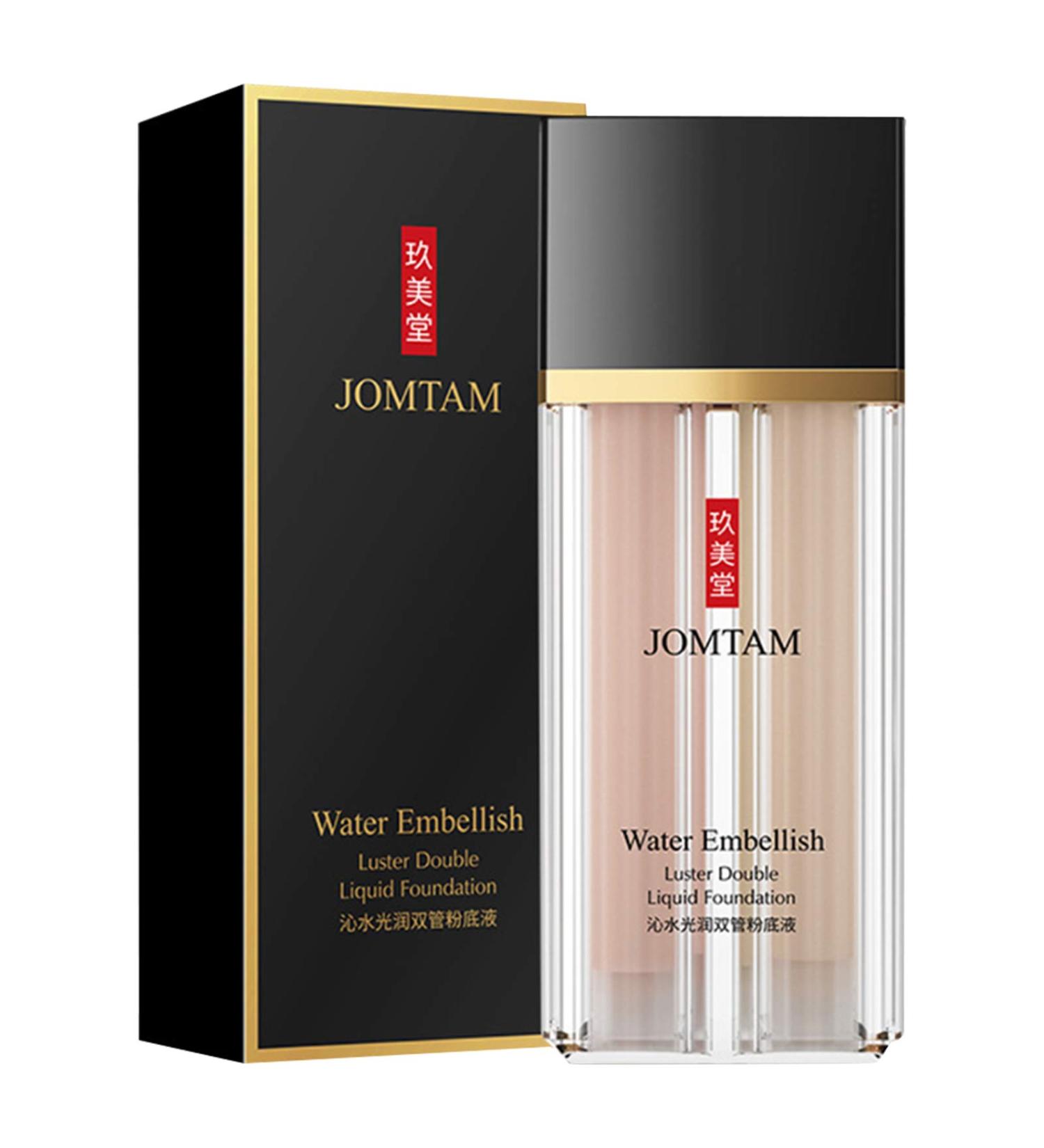 Waterproof Embellish Luster Double Liquid Foundation Cream - Long-Lasting Moisturizing & Nourishing with Natural Effect - Buy Online on GoSupps.com