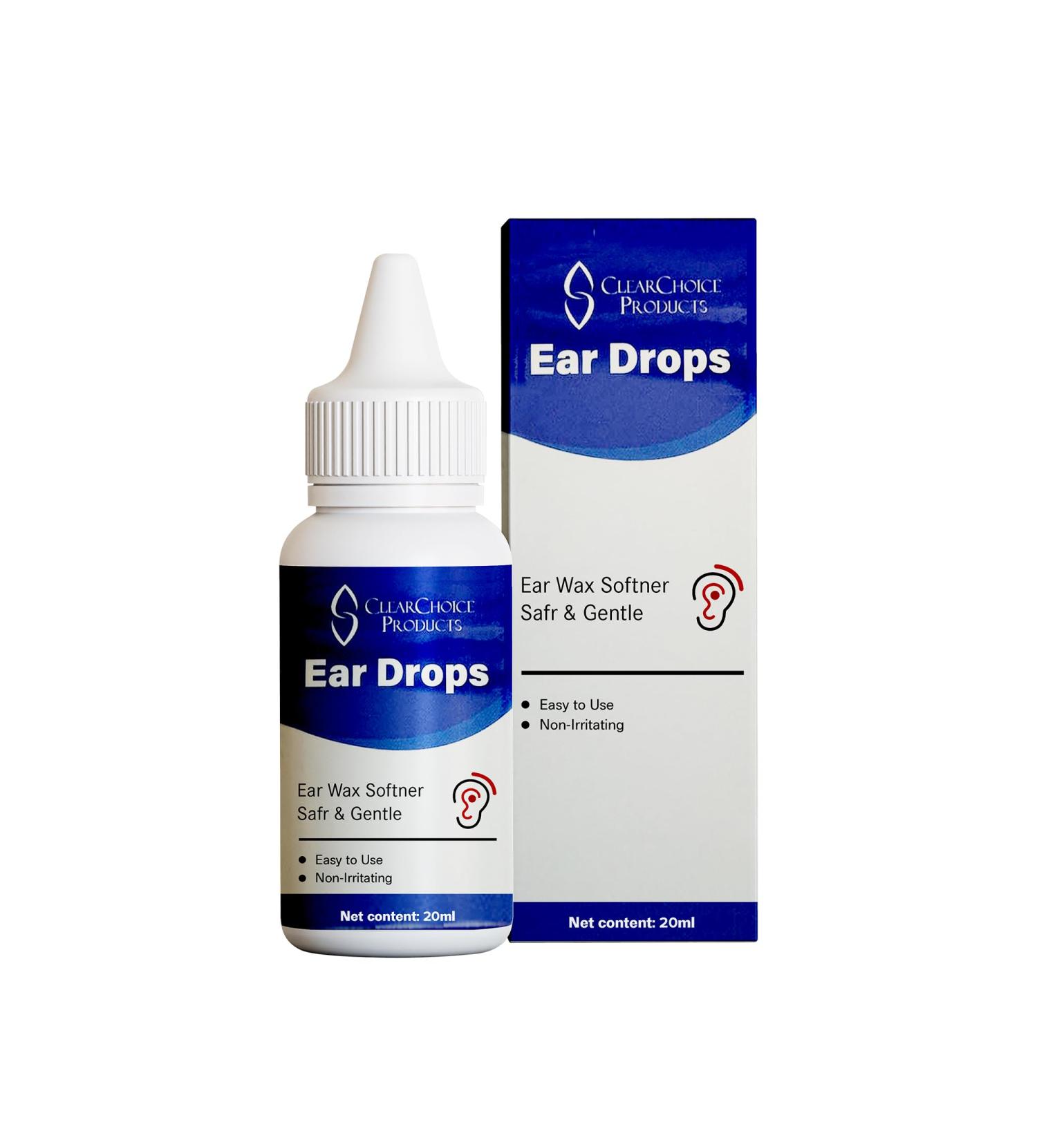 Organic Ear Wax Removal Drops - Natural Ear Cleaner for Kids Adults & Babies | Unclog Ears & Relieve Earaches - Buy Online on GoSupps.com