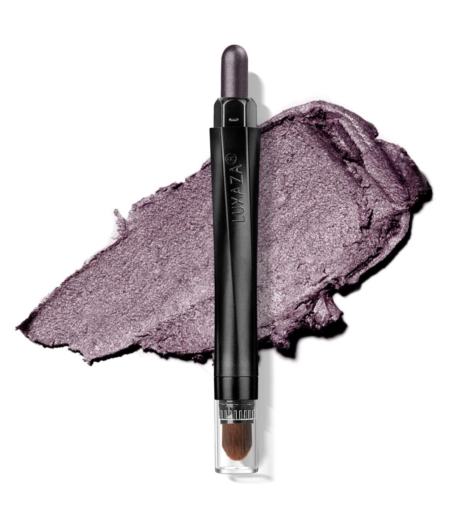 LUXAZA Cream Eye Shadow Stick with Blending Brush - 112 Taupe Pearl | Eye Brightener, Highlighter, Eyeliner | Smooth Metallic Finish - Buy Online on GoSupps.com