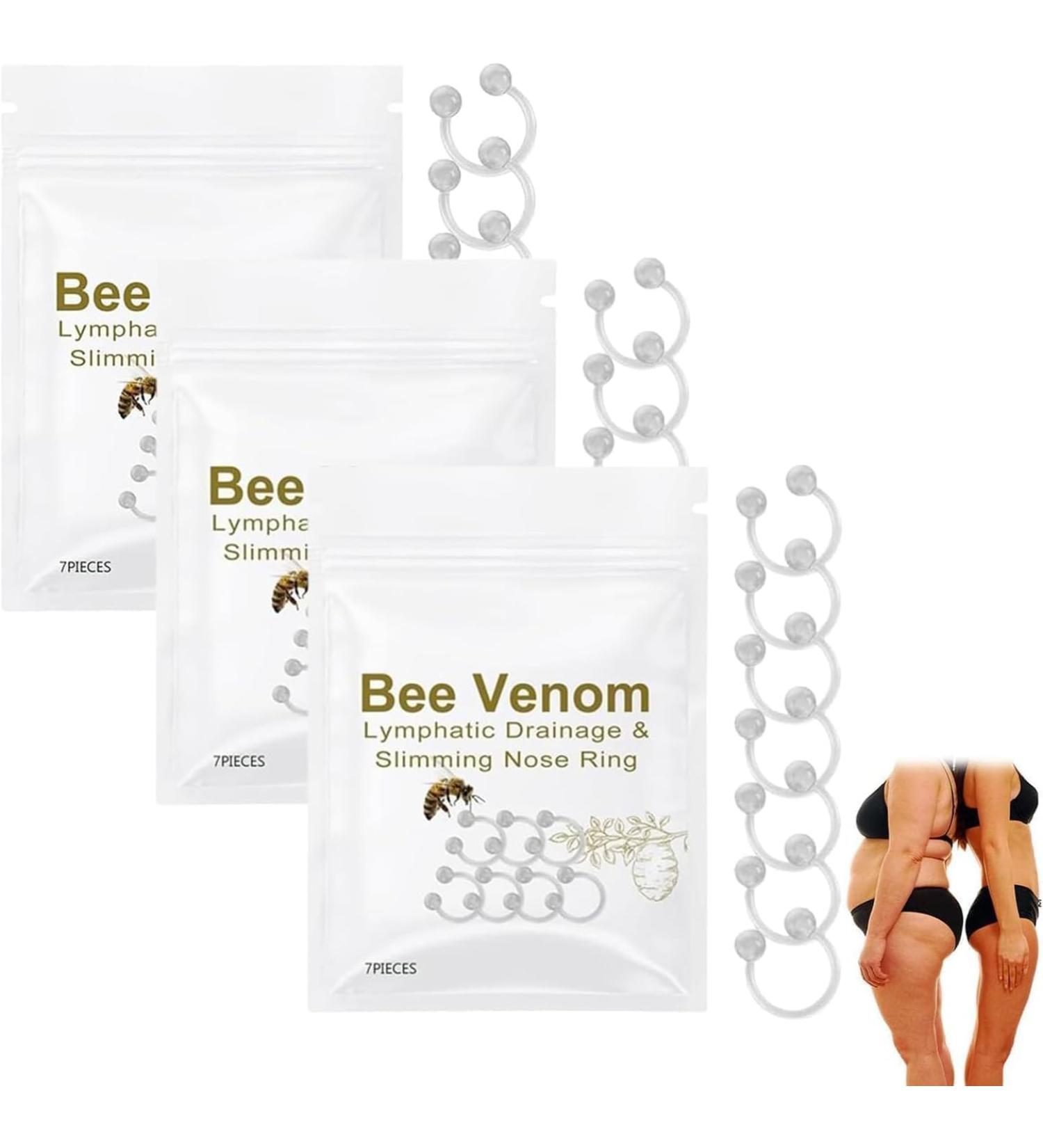 GGPM Bee Venom Slimming Nose Ring - Lymphatic Drainage & Firming 3 Pack for Weight Loss - Unisex - Buy Online on GoSupps.com