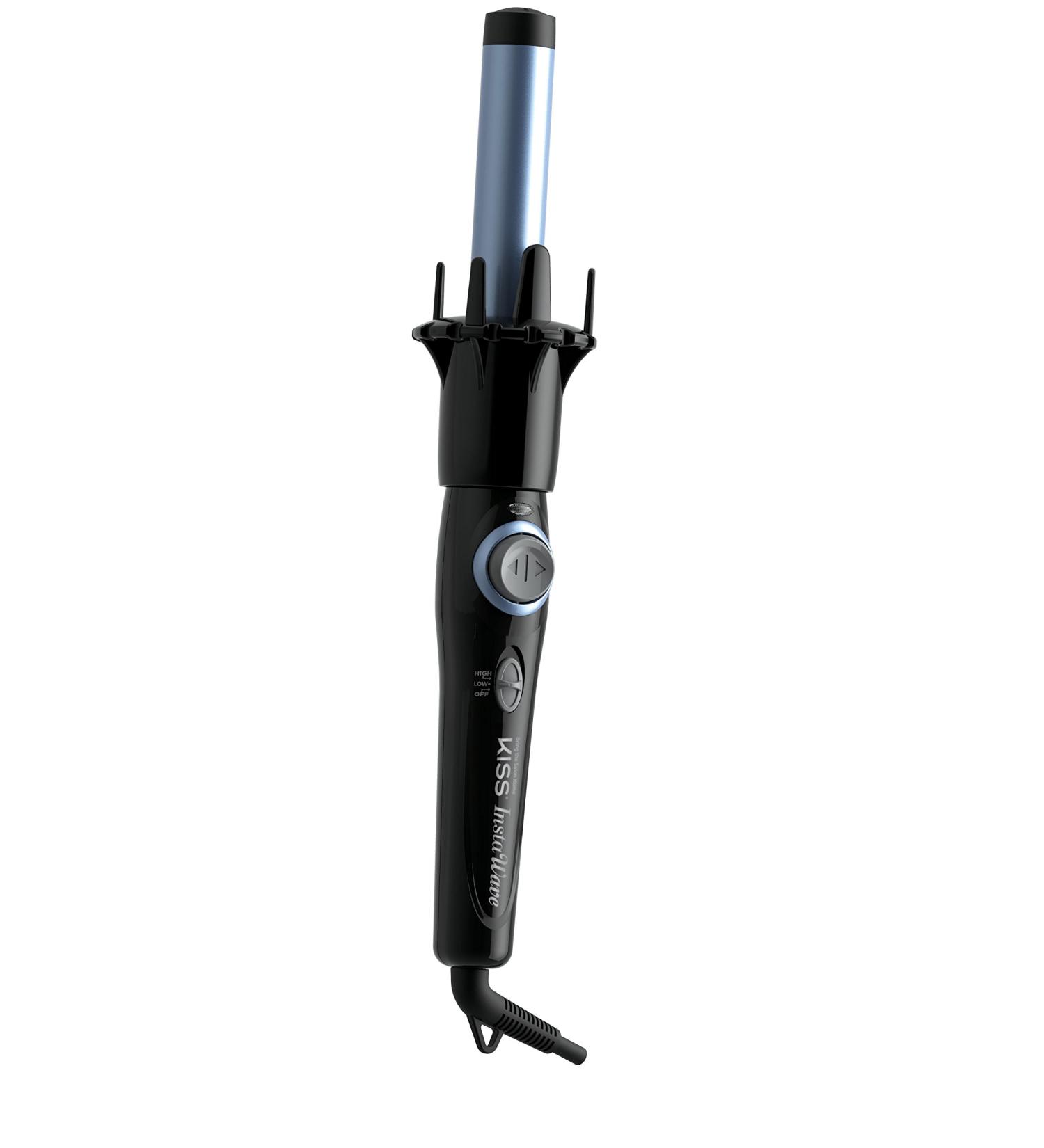 KISS Professional Blue Instawave Automatic Curling Iron - 1.1 Inch with Heat Resistant Pouch | Shop Internationally - Buy Online on GoSupps.com
