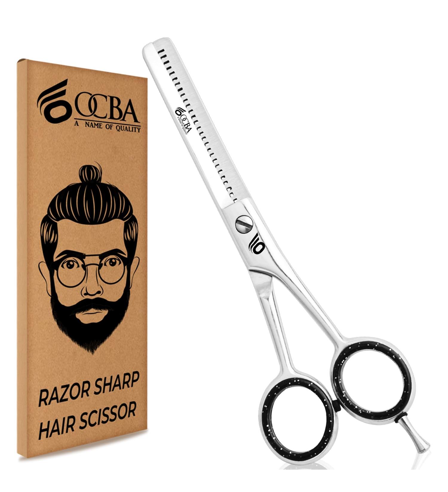 OCBA 6-Inch Professional Hairdressing Scissors Stainless Steel Salon Shears for Thinning & Styling - Buy Online on GoSupps.com