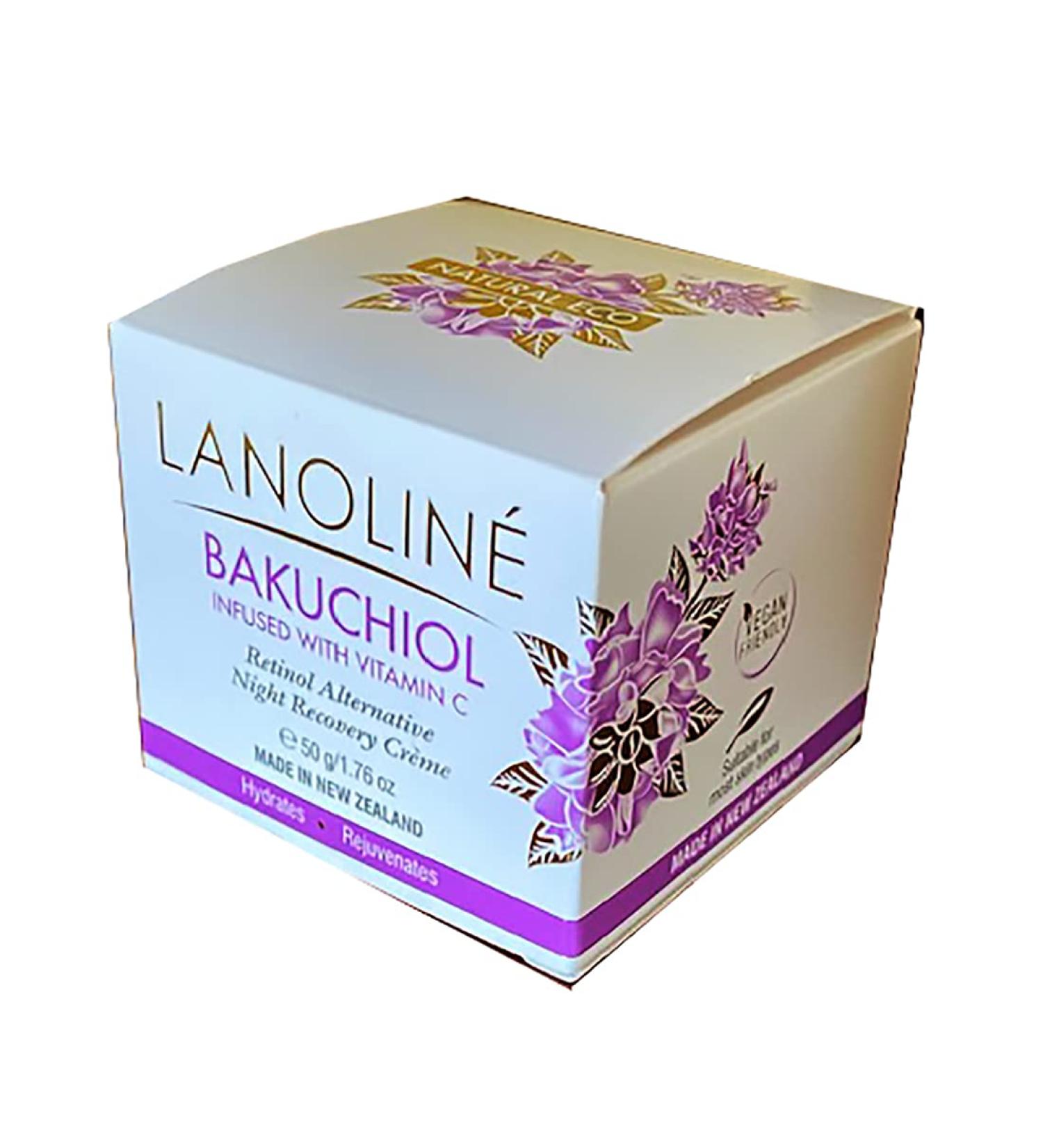 Buy Lanoline Bakuchiol Night Recovery Cream with Vitamin C | Retinol Alternative for Youthful Skin - 1.76oz - Buy Online on GoSupps.com