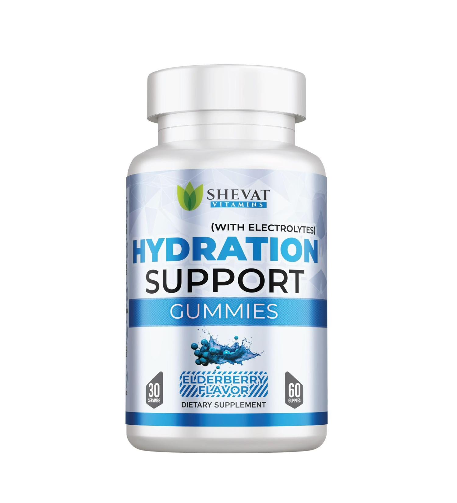 Electrolyte Gummies for Hydration - Vegan Elderberry Flavor (60 Count) | Non-GMO Gluten Free Perfect for Runners & Stamina Support | Made in the USA - Buy Online on GoSupps.com