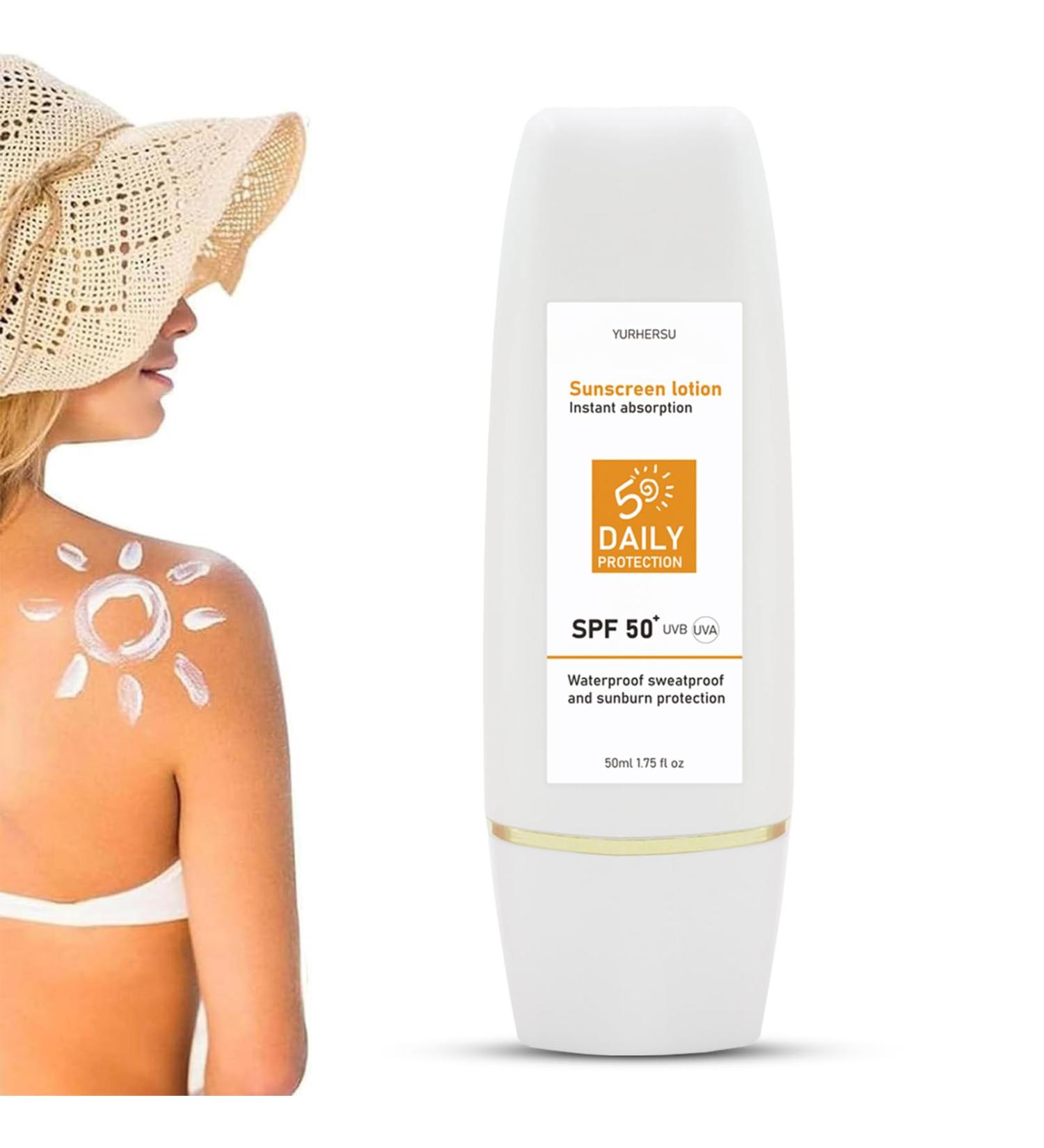 Buy Body Sunscreen SPF 50 | Waterproof & Hydrating Face Cream for Daily Use - Shop Internationally - Buy Online on GoSupps.com