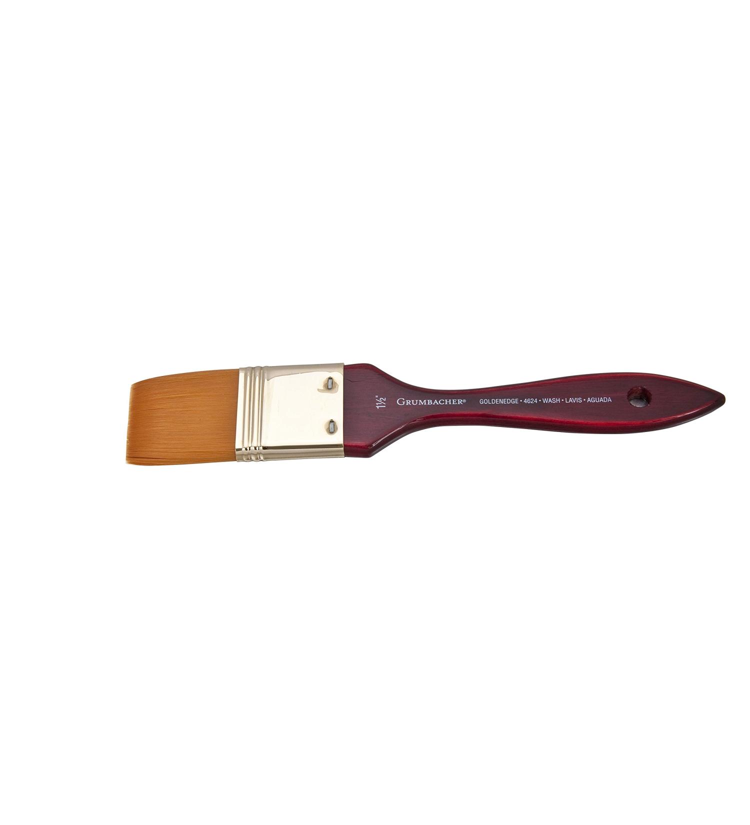 Grumbacher Goldenedge Golden Toray Wash Watercolor Brush  Synthetic Bristles  Size 1-1/2 (4624.150)