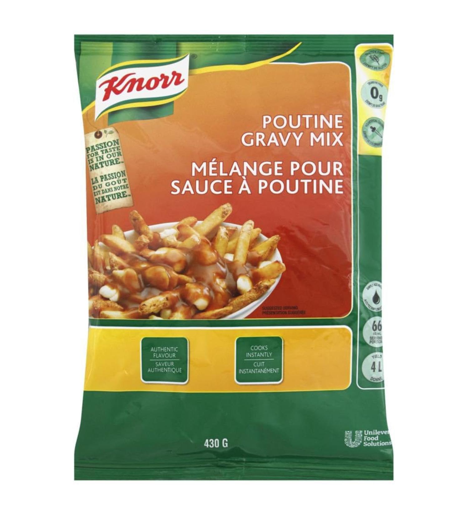 Knorr Poutine Gravy Mix 430g bag 66 servings 4 Litres Imported from Canada  - Buy Online on GoSupps.com