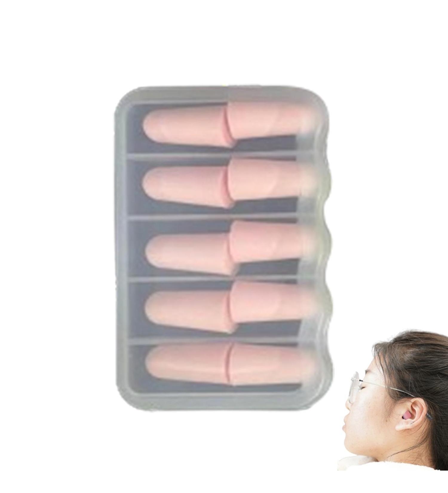 5 Pairs Noise Cancelling Earplugs - Sound Blocking Ear Plugs for Sleep Snoring Work - Pink Hearing Protection - Buy Online on GoSupps.com