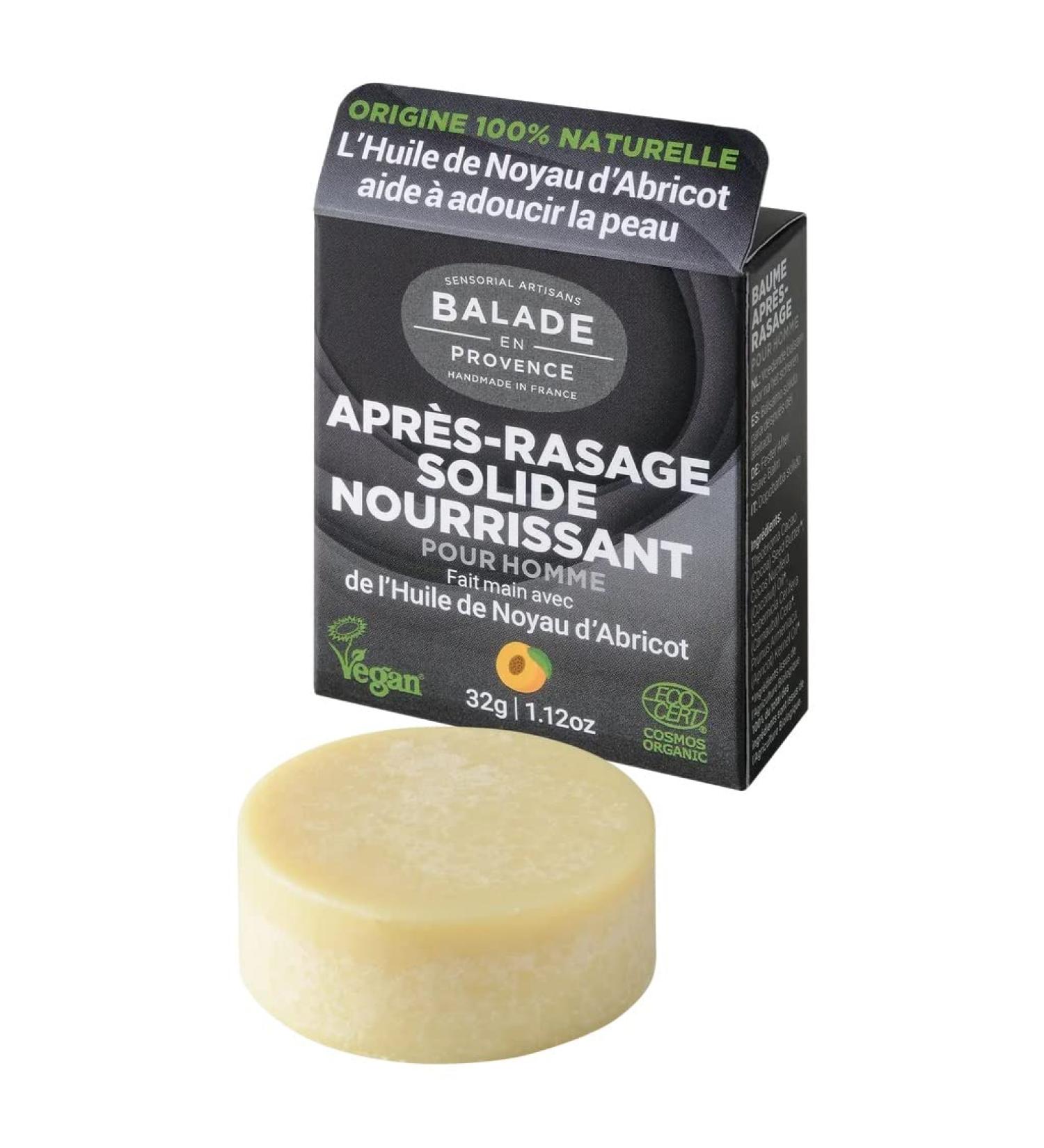  BALADE EN PROVENCE Balade en Provence Handcrafted Moisturizing Aftershave Balm for Men 32g Cosmos Organic Certified Bio & Vegan - Buy Online on GoSupps.com