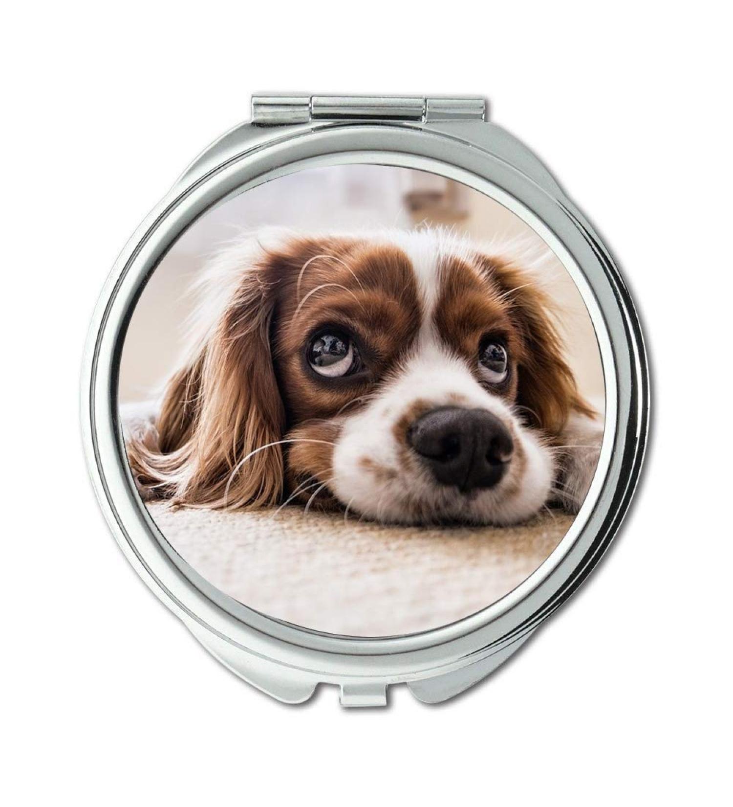 YENDOSTEEN Mirror Travel Mirror Dog Sad Waiting Floor Sad Dog Pet Puppy Animal pocket mirror portable mirror - Buy Online on GoSupps.com