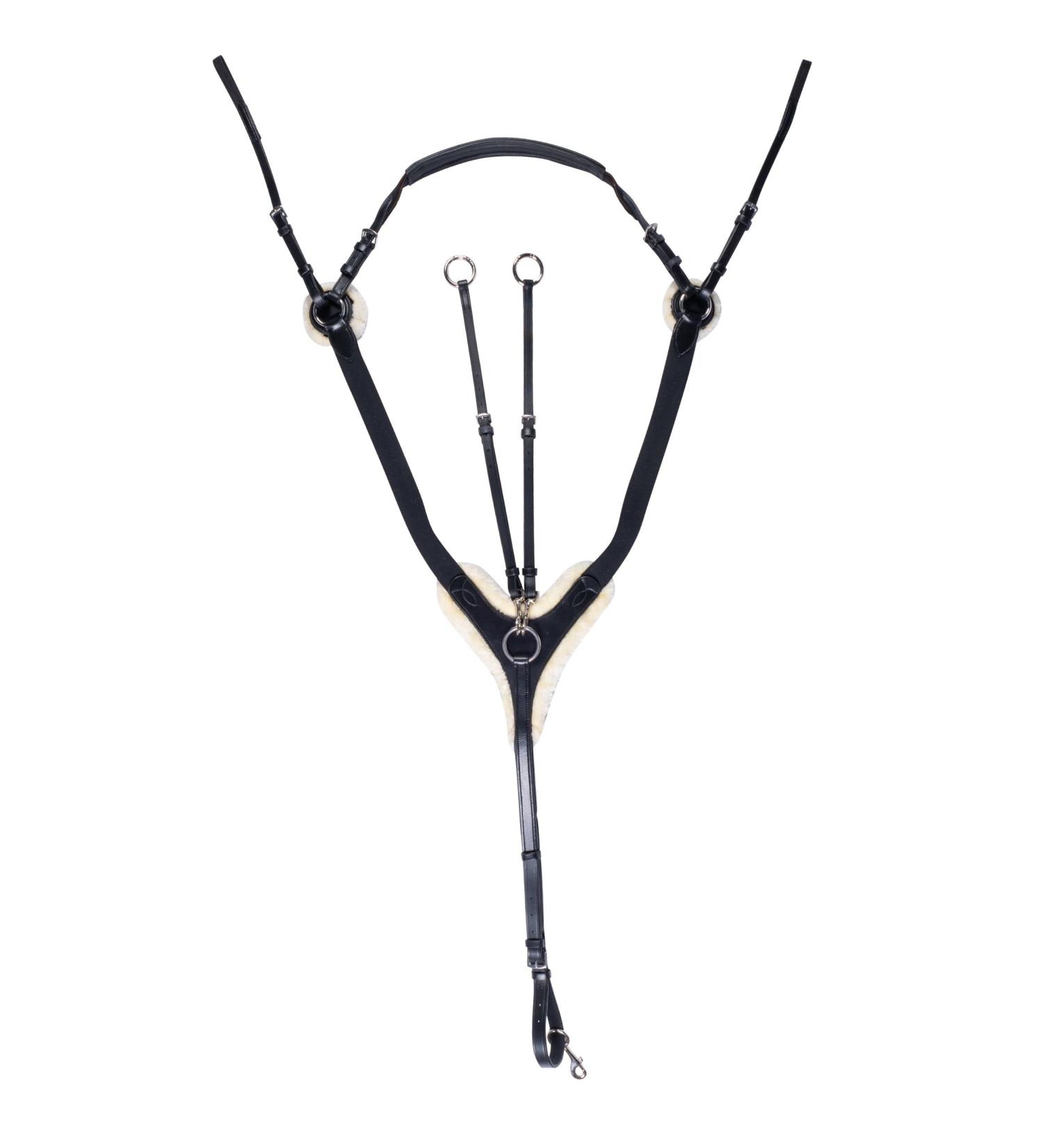 HKM Cambridge Breastplate Black Warmblood