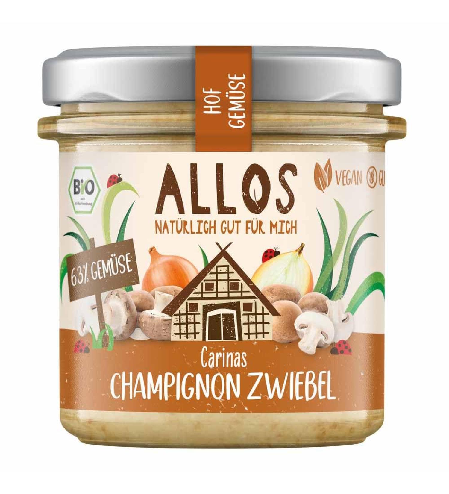 Allos Organic Farm Vegetables Carinas Mushroom Onion (2 x 135 gr)