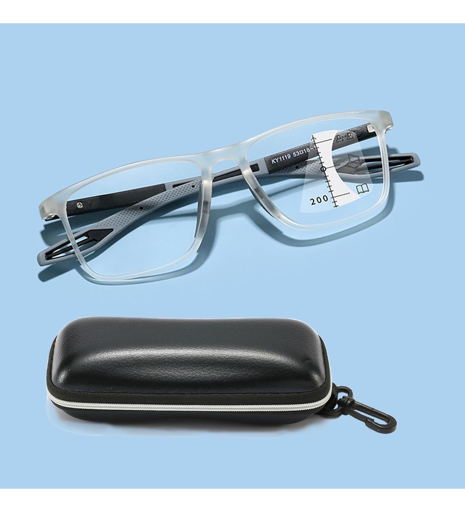 VAKUUM Progressive Multifocus Reading Glasses - Anti Blue Light & Glare for Men & Women | Transparent 2.5x Computer Readers - Buy Online on GoSupps.com