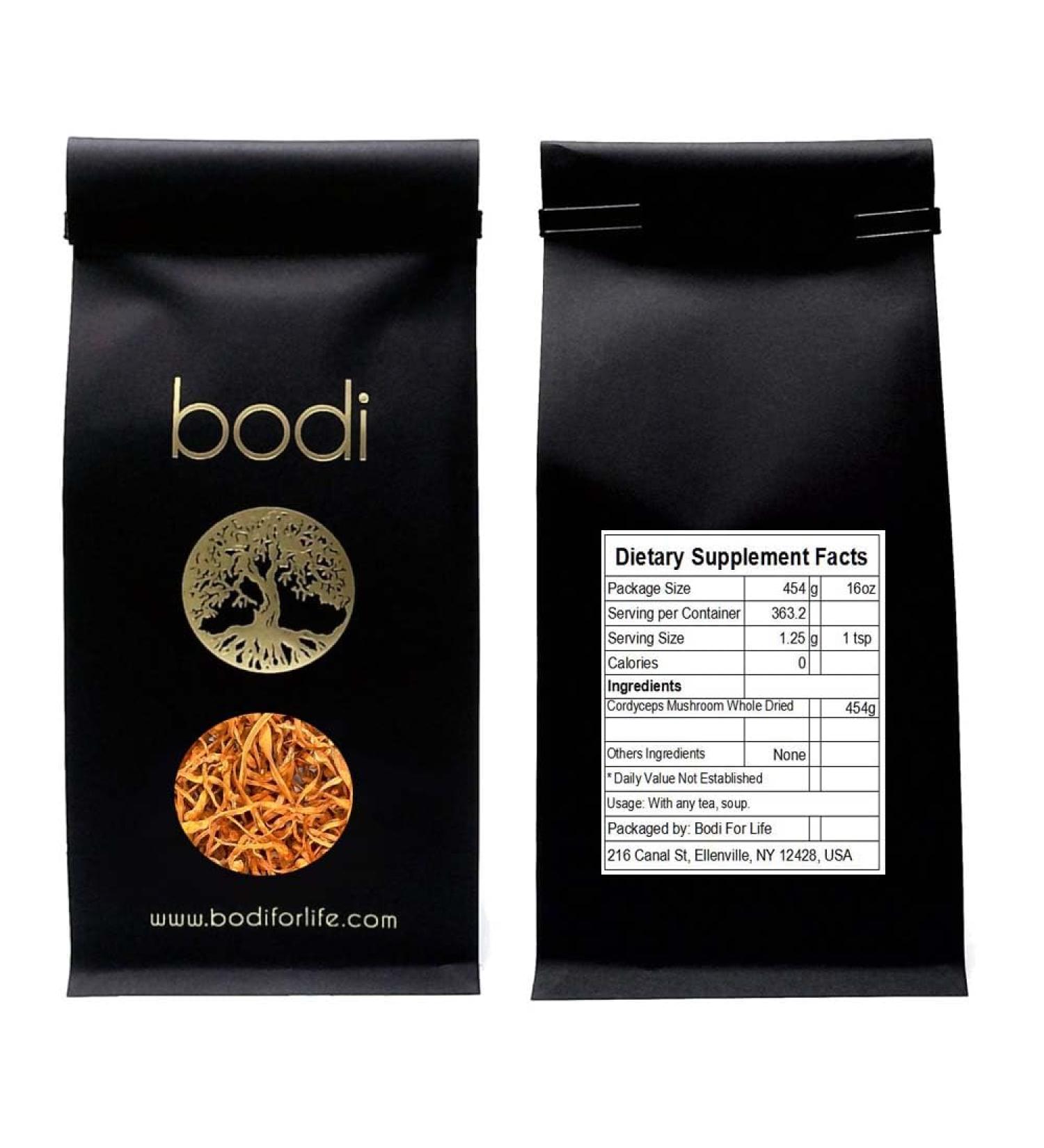 bodi : Cordyceps Mushroom Whole Dried | 4oz to 5lb | 100% Pure Natural Hand Crafted (1 lb) (16 Ounce)