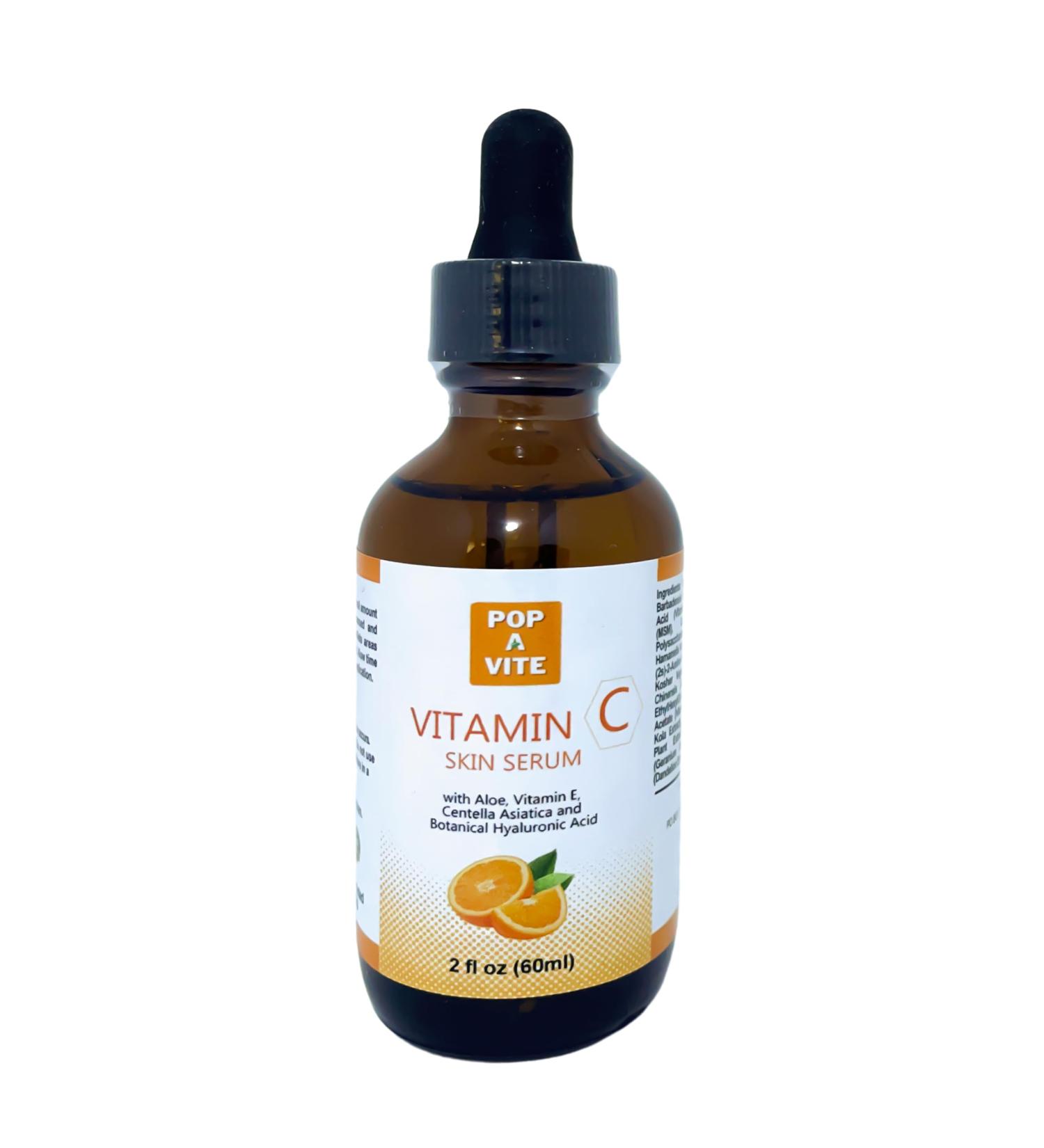 Buy Vitamin C Serum for Face & Skin - Hydrating Aloe Vitamin E Cica & Hyaluronic Acid for Glowing Skin - Buy Online on GoSupps.com