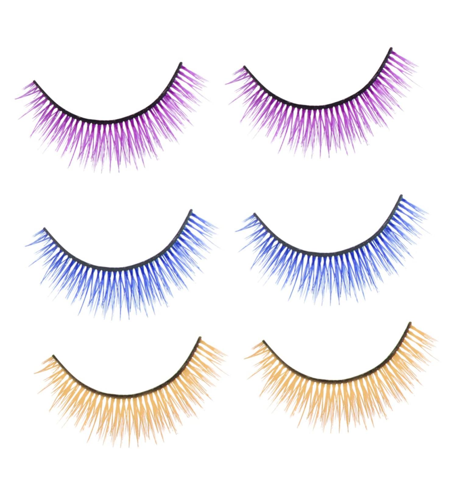 Beavorty 3 Pairs 3D False Eyelashes Costume Eye Lashes Soft Eyelashes 3D Fake Lashes dollsthetic lashes 3D Multilayer Colored False Eyelashes Faux Lashes fluffy extend Synthetic Silk Fiber - Buy Online on GoSupps.com
