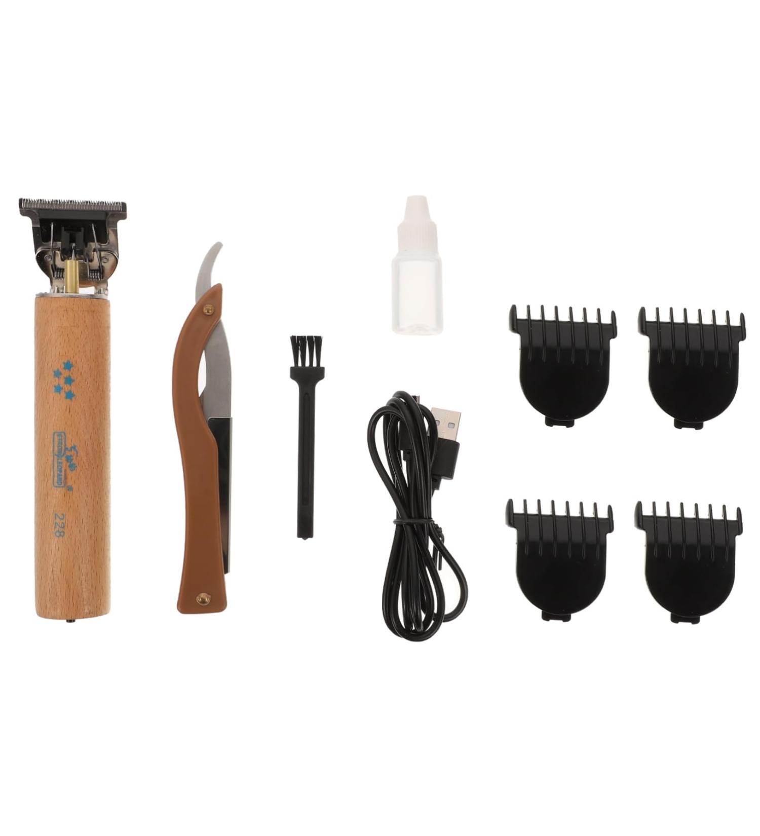 minkissy 1 Set T-Type Electric Pusher Electric shavers for Men Hair Trimmer Clippers Men Haircut Clippers Electric Hair Electric Hair Cutter Hair Scissors Modeling Wooden Man - Buy Online on GoSupps.com