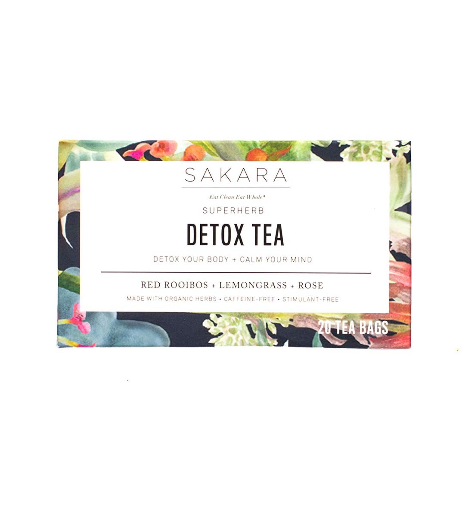 Sakara Superherb Herbal Tea - 20pk | Detox Metabolism, Digestion & Immunity Support | Healthy Adrenals | Caffeine-Free & Naturally Sweet - Buy Online on GoSupps.com
