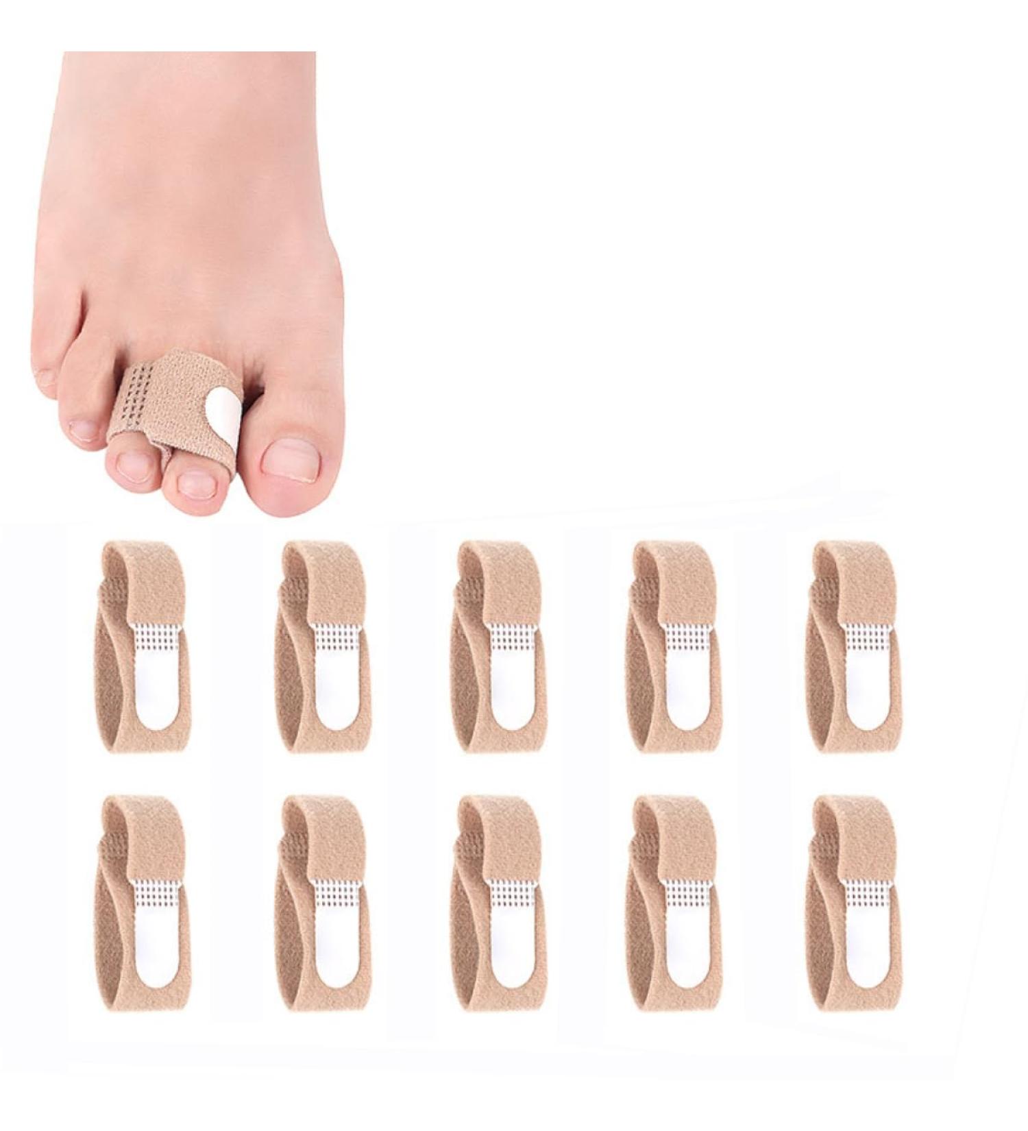 10 Pieces Hammer Toe Bandage Correctors - Toe Protection & Straightener for Pain Relief - Buy Online on GoSupps.com