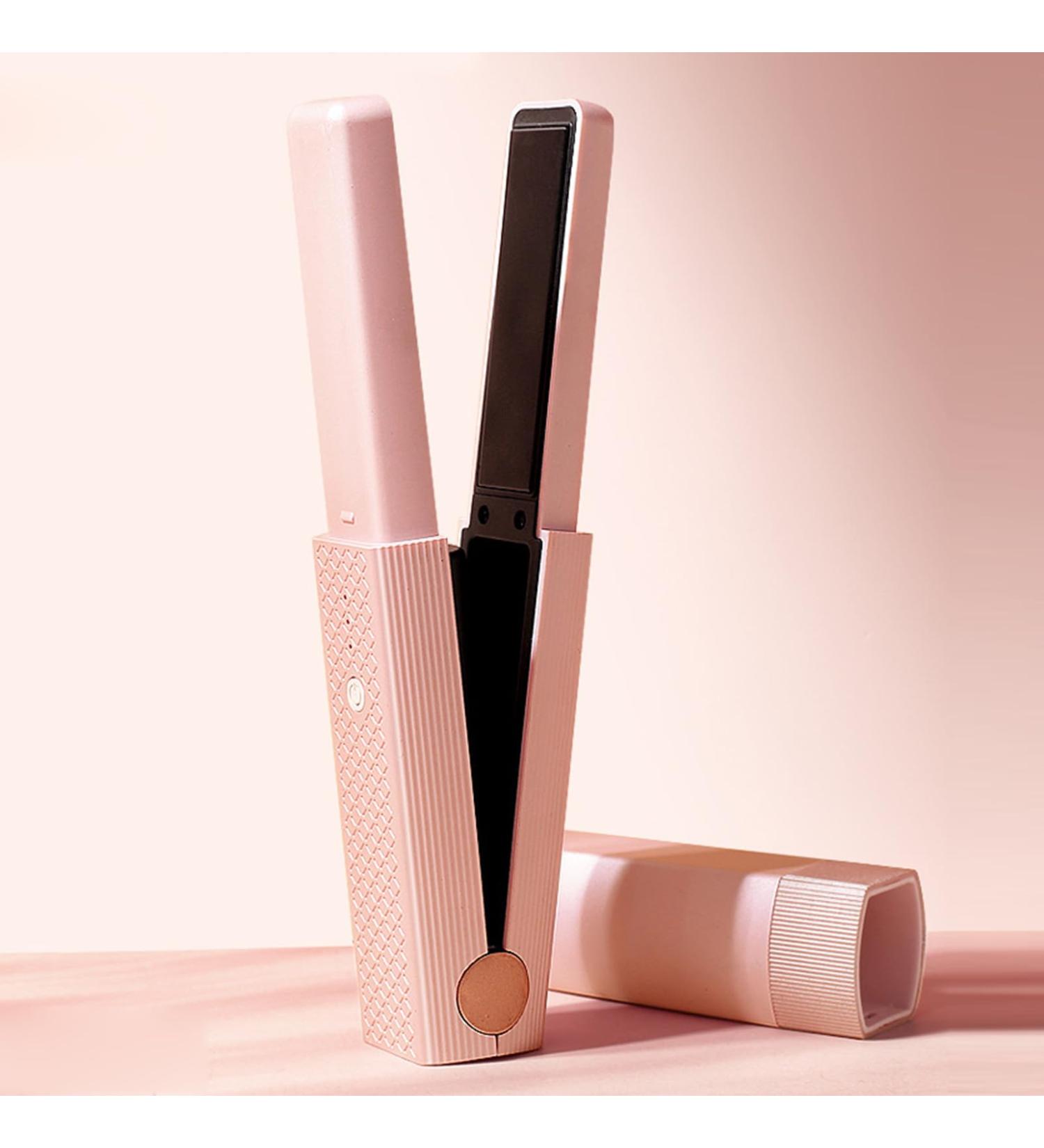 Buy Cordless Hair Curler & Straightener - 2 in 1 Portable Flat Iron with 3 Temperature Settings for Home & Travel | 18W - Buy Online on GoSupps.com