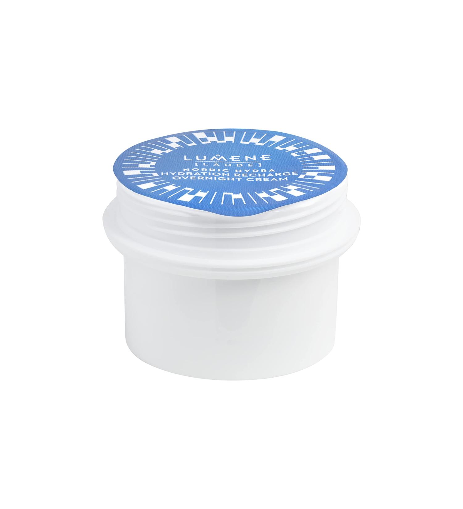 Buy Lumene Hydration Recharge Overnight Cream Refill - Vegan Hyaluronic Acid Moisturizer for All Skin Types - Rejuvenating Night Cream (1.7 oz) - Free International Shipping - Buy Online on GoSupps.com